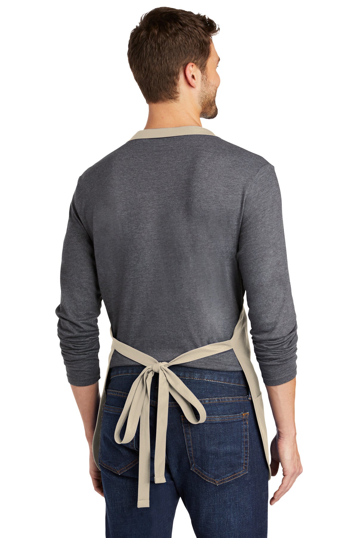 Port Authority® Medium-Length Apron with Pouch Pockets