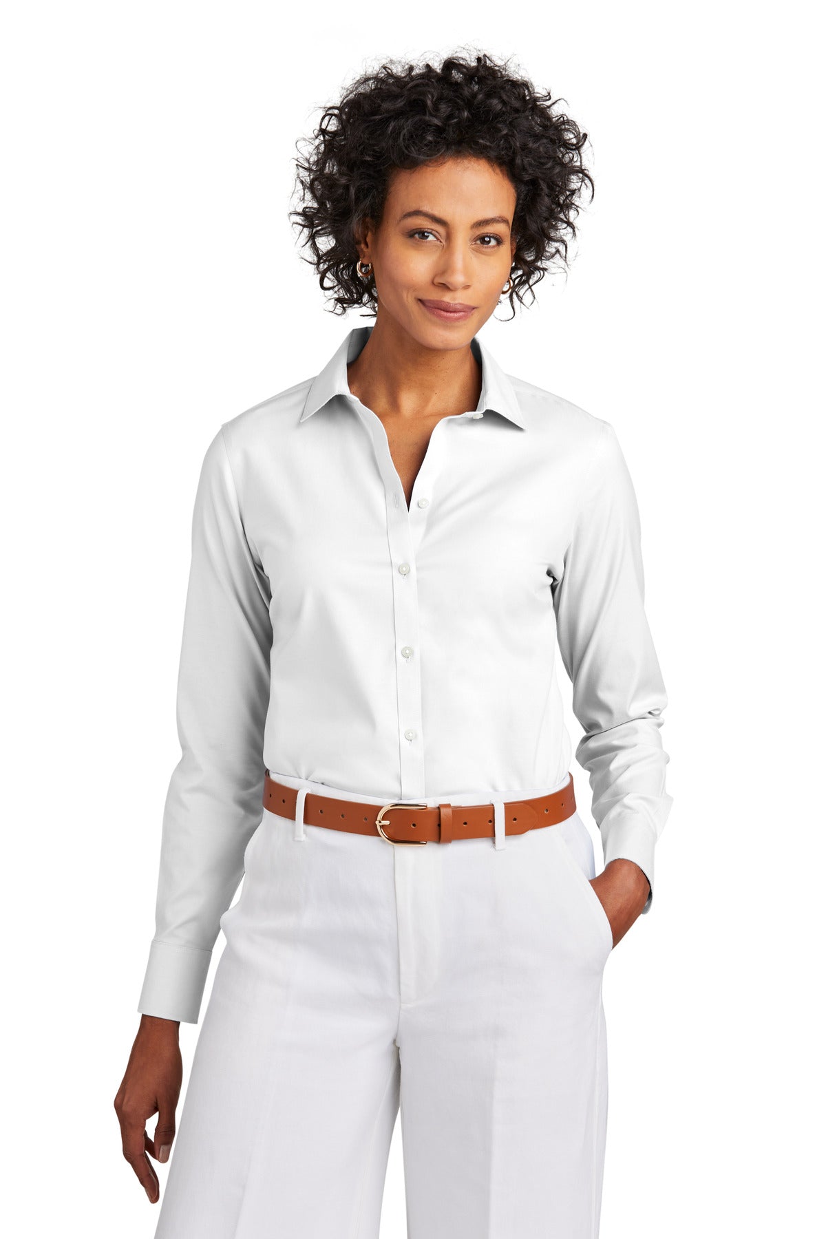 Brooks Brothers® Women's Wrinkle-Free Stretch Pinpoint Shirt