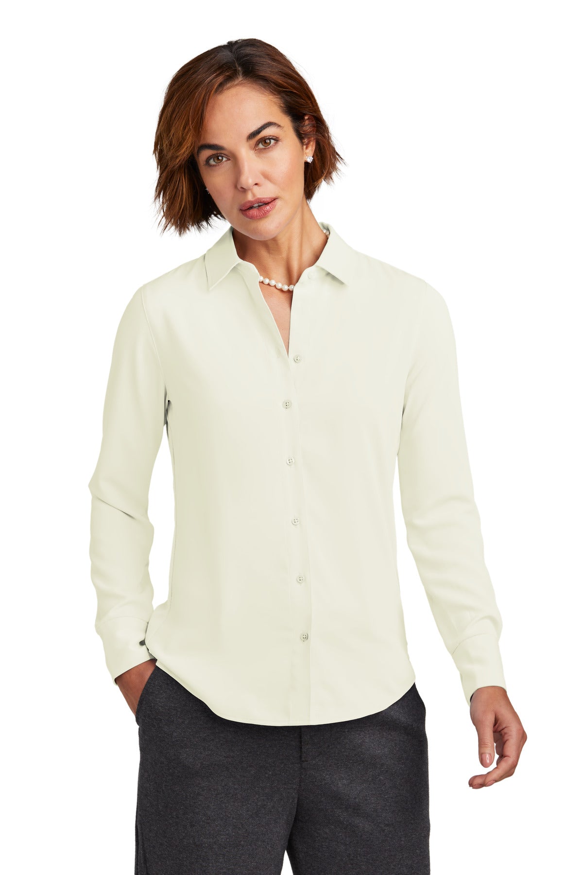 Brooks Brothers® Women's Full-Button Satin Blouse