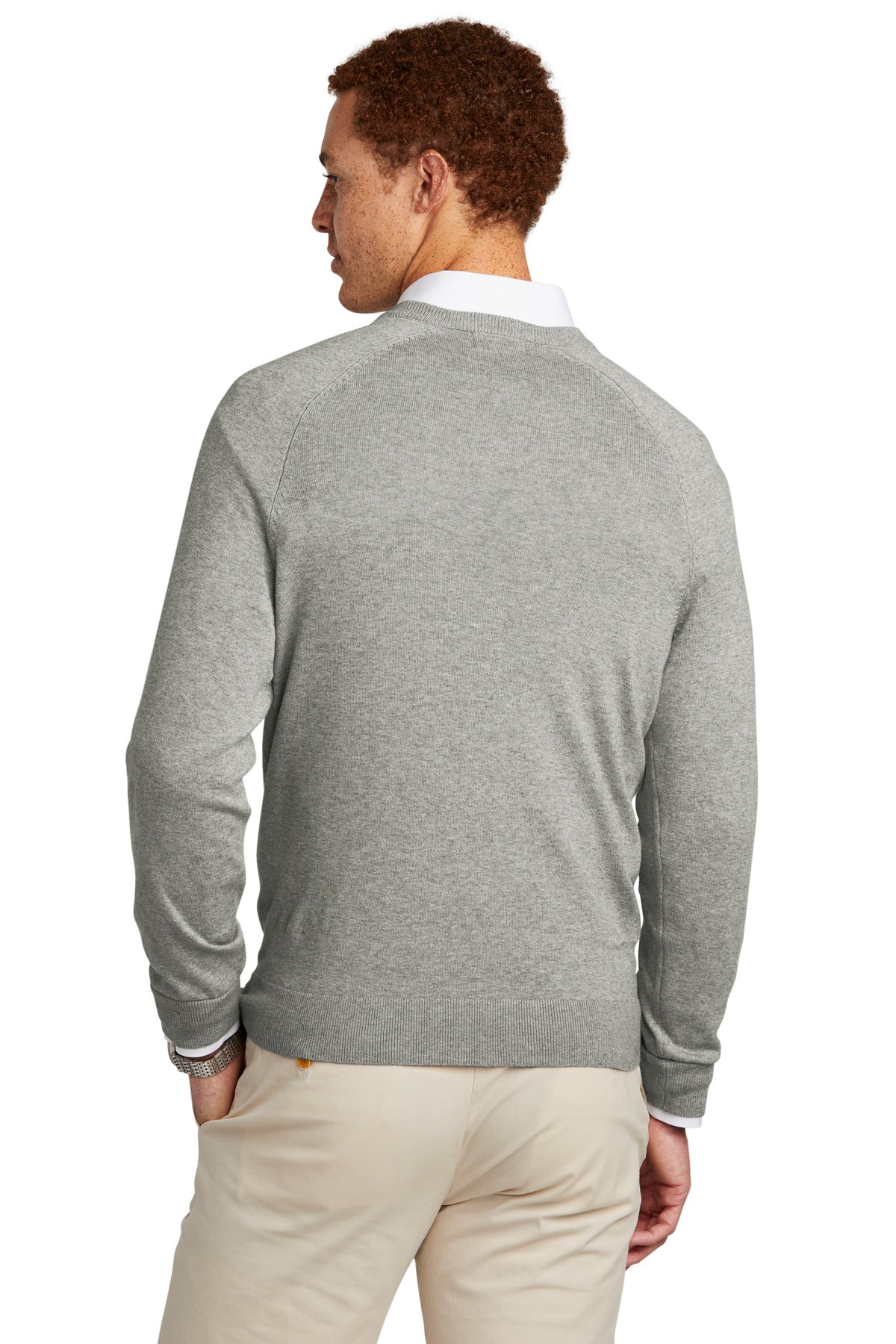 Brooks Brothers® Cotton Stretch V-Neck Sweater