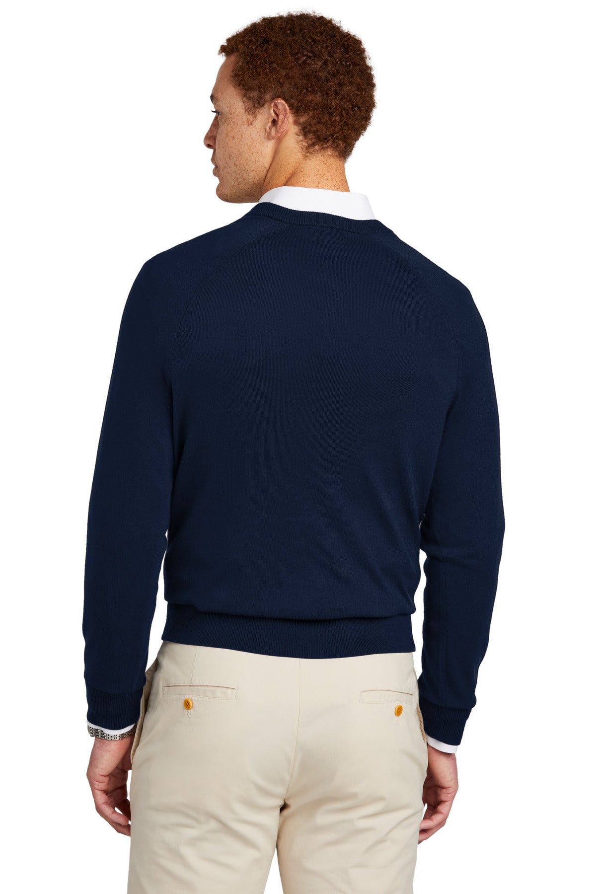 Brooks Brothers® Cotton Stretch V-Neck Sweater