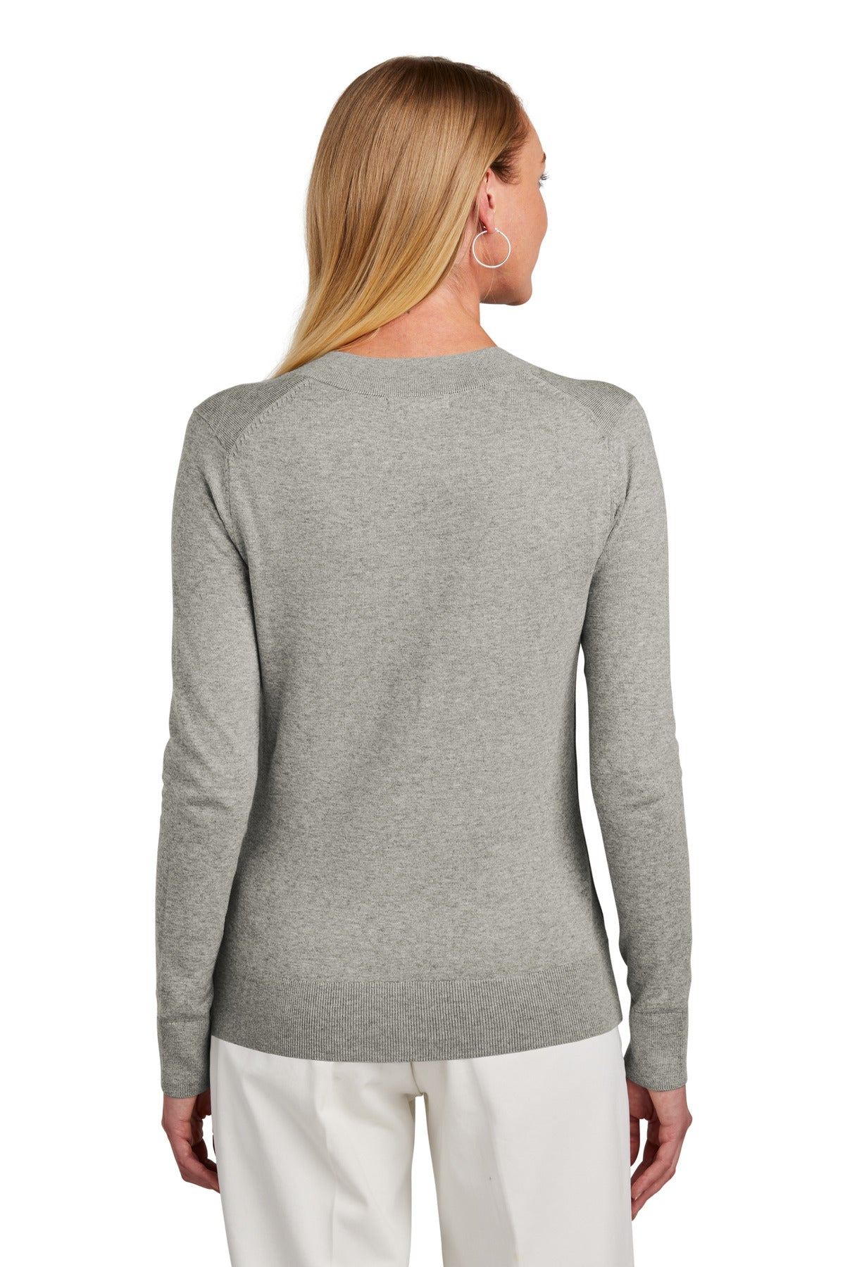 Brooks Brothers® Women's Cotton Stretch V-Neck Sweater