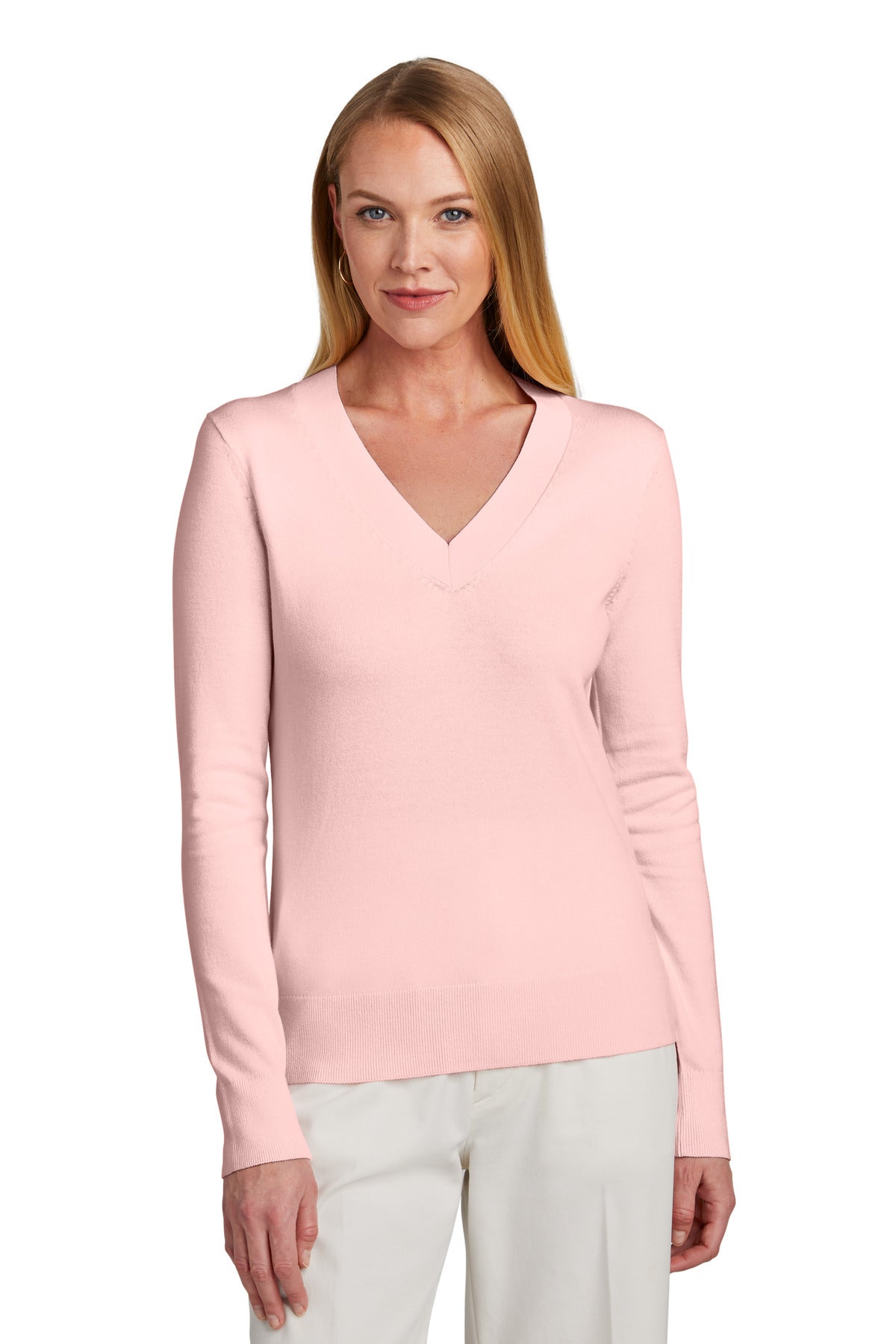 Brooks Brothers® Women's Cotton Stretch V-Neck Sweater