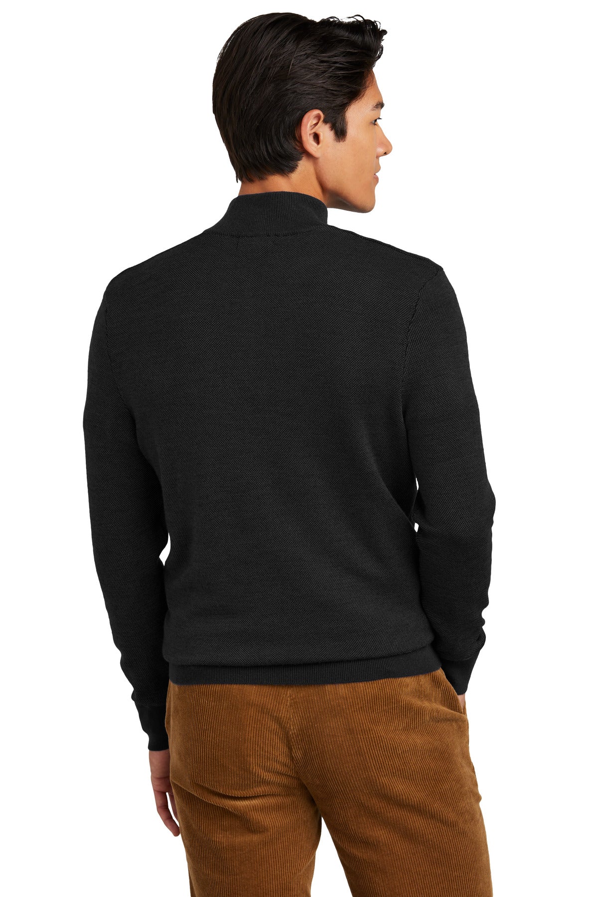 Brooks Brothers® Washable Merino Birdseye 1/4-Zip Sweater