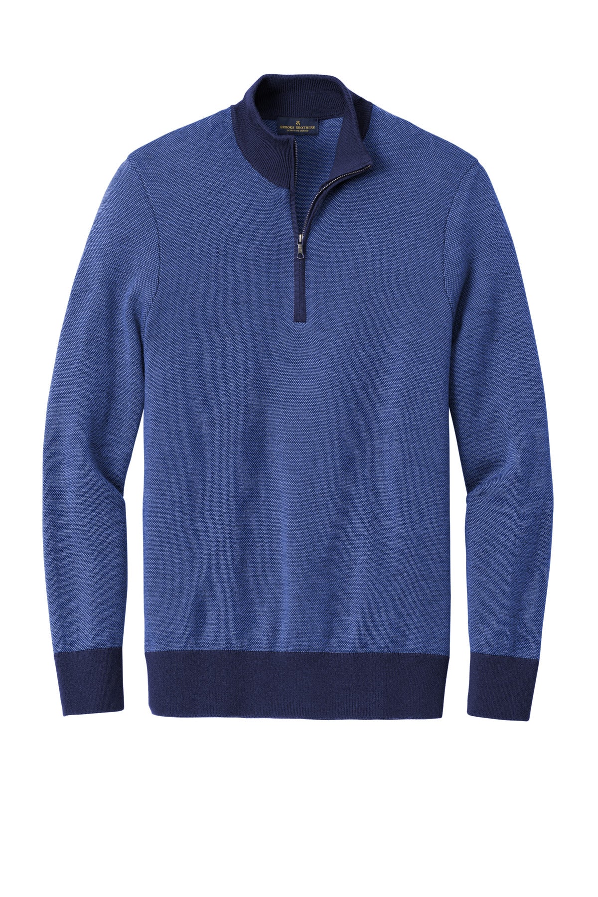 Brooks Brothers® Washable Merino Birdseye 1/4-Zip Sweater