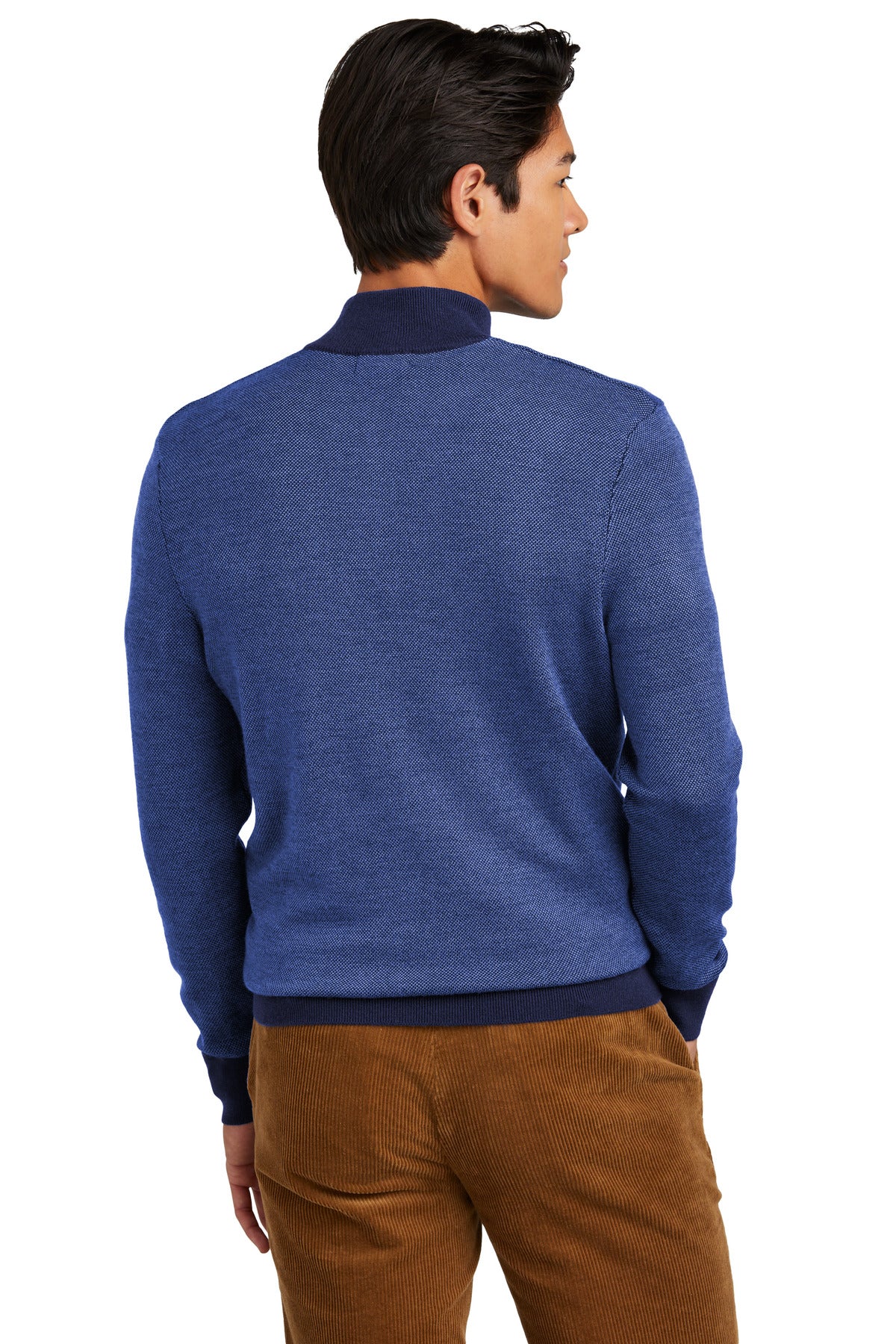 Brooks Brothers® Washable Merino Birdseye 1/4-Zip Sweater