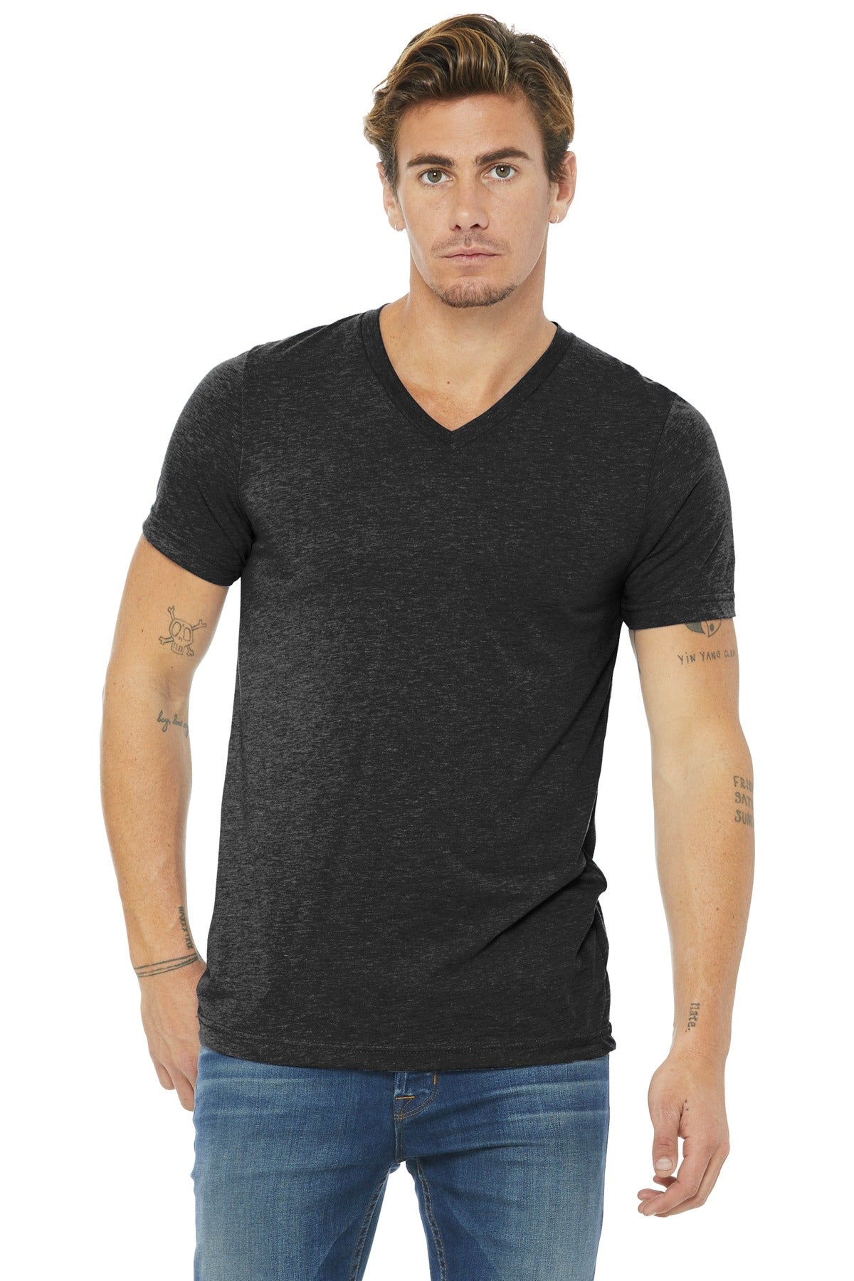 BELLA+CANVAS® Unisex Triblend Short Sleeve V-Neck Te