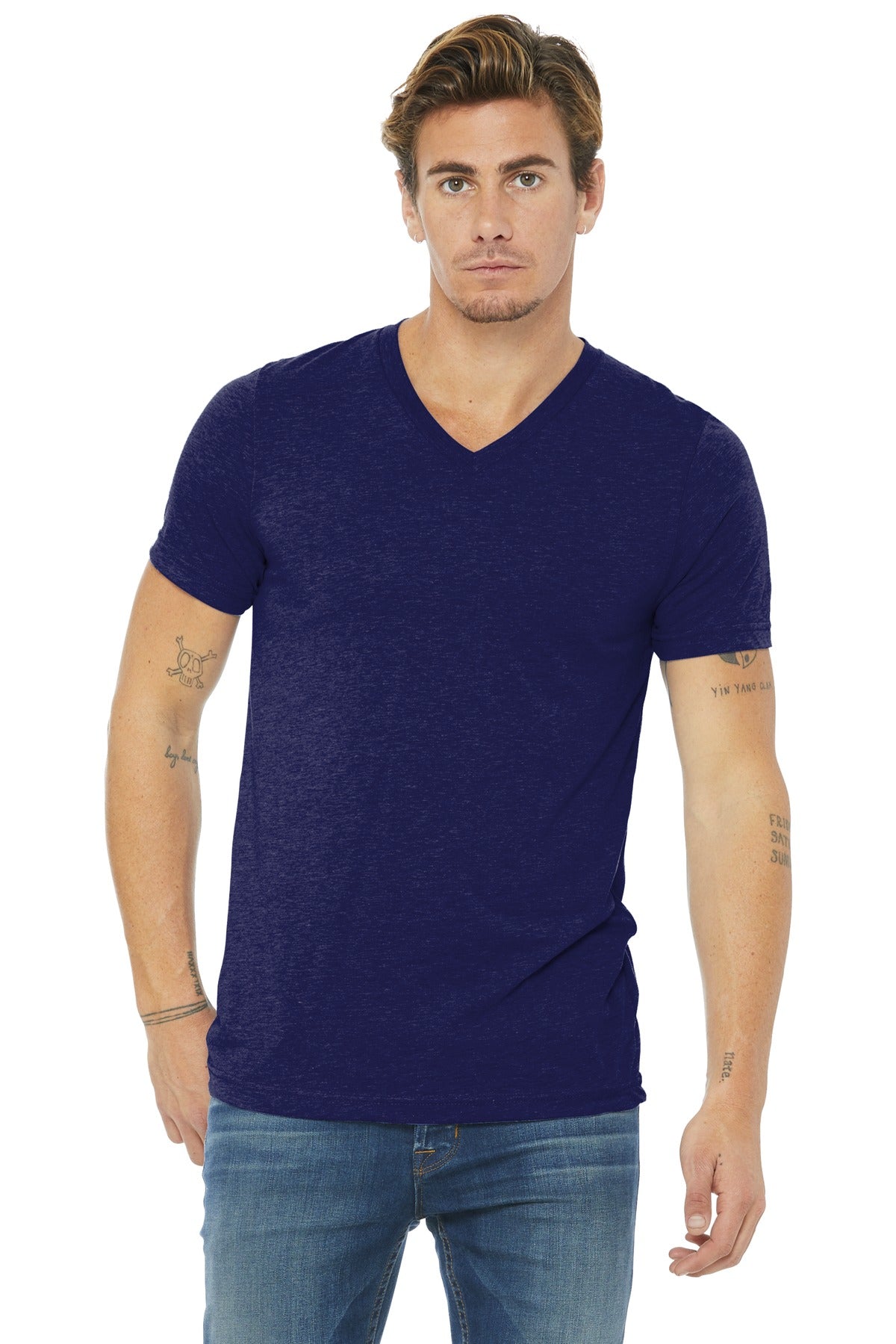 BELLA+CANVAS® Unisex Triblend Short Sleeve V-Neck Te