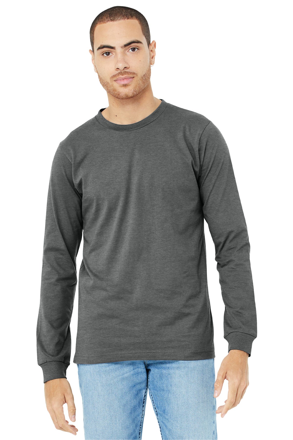 BELLA+CANVAS® Unisex Heather CVC Long Sleeve Tee