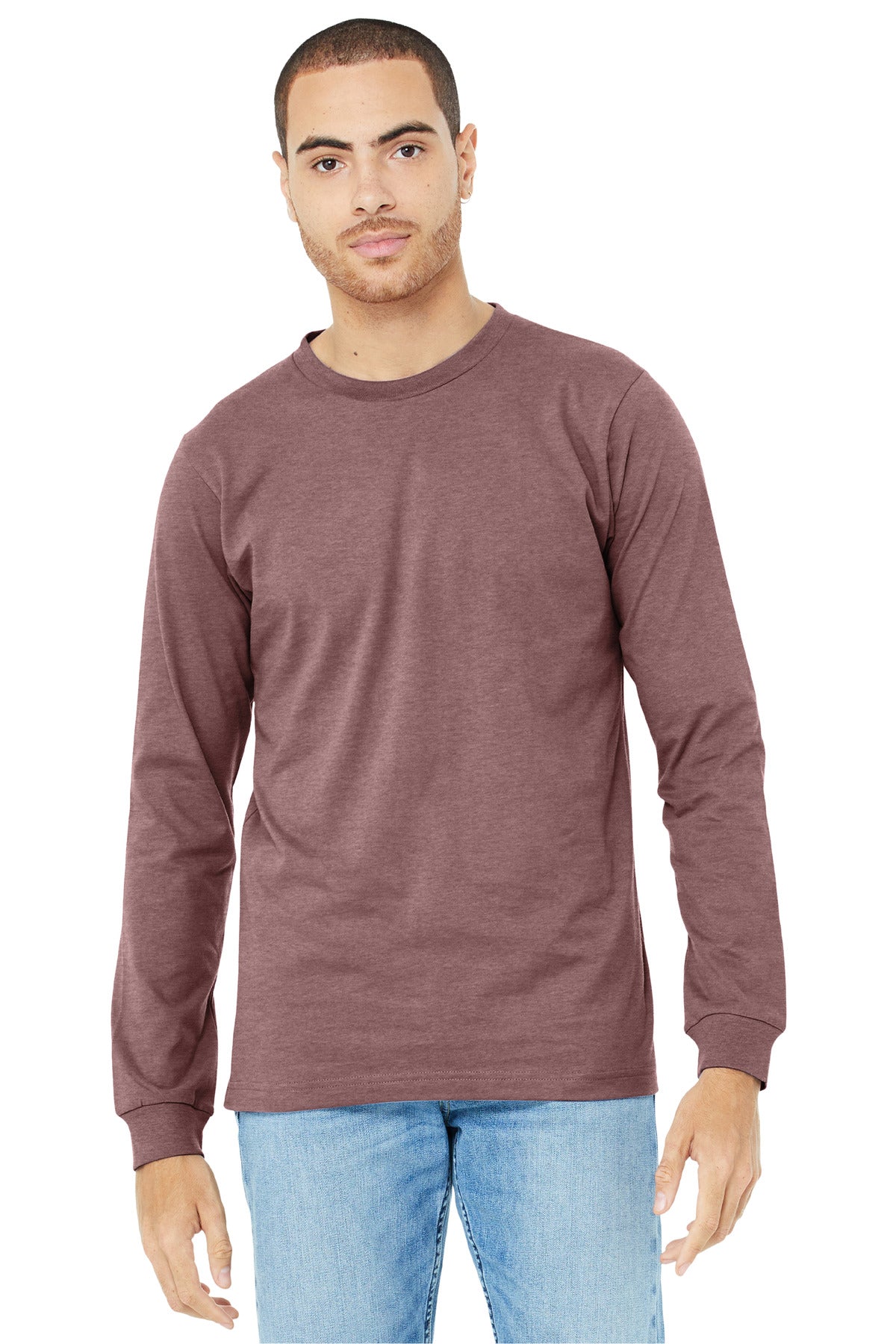 BELLA+CANVAS® Unisex Heather CVC Long Sleeve Tee