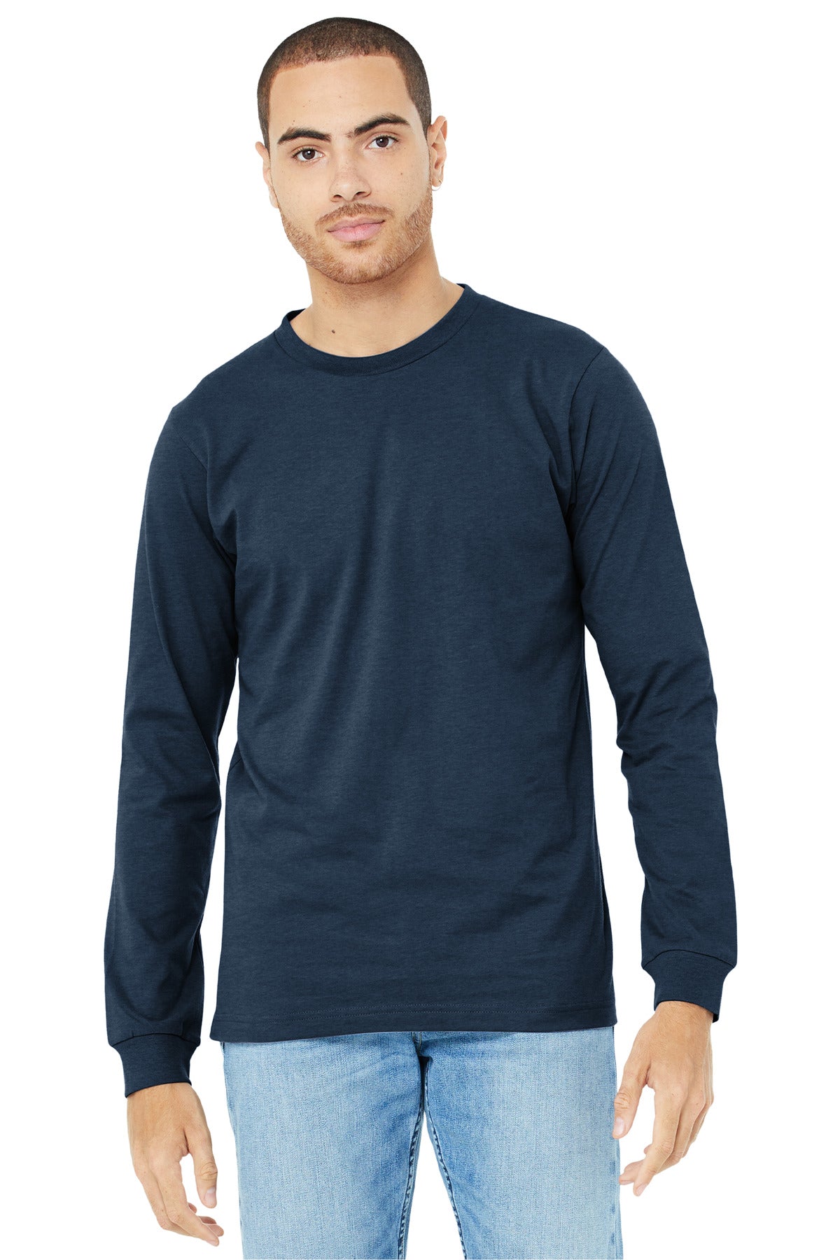 BELLA+CANVAS® Unisex Heather CVC Long Sleeve Tee