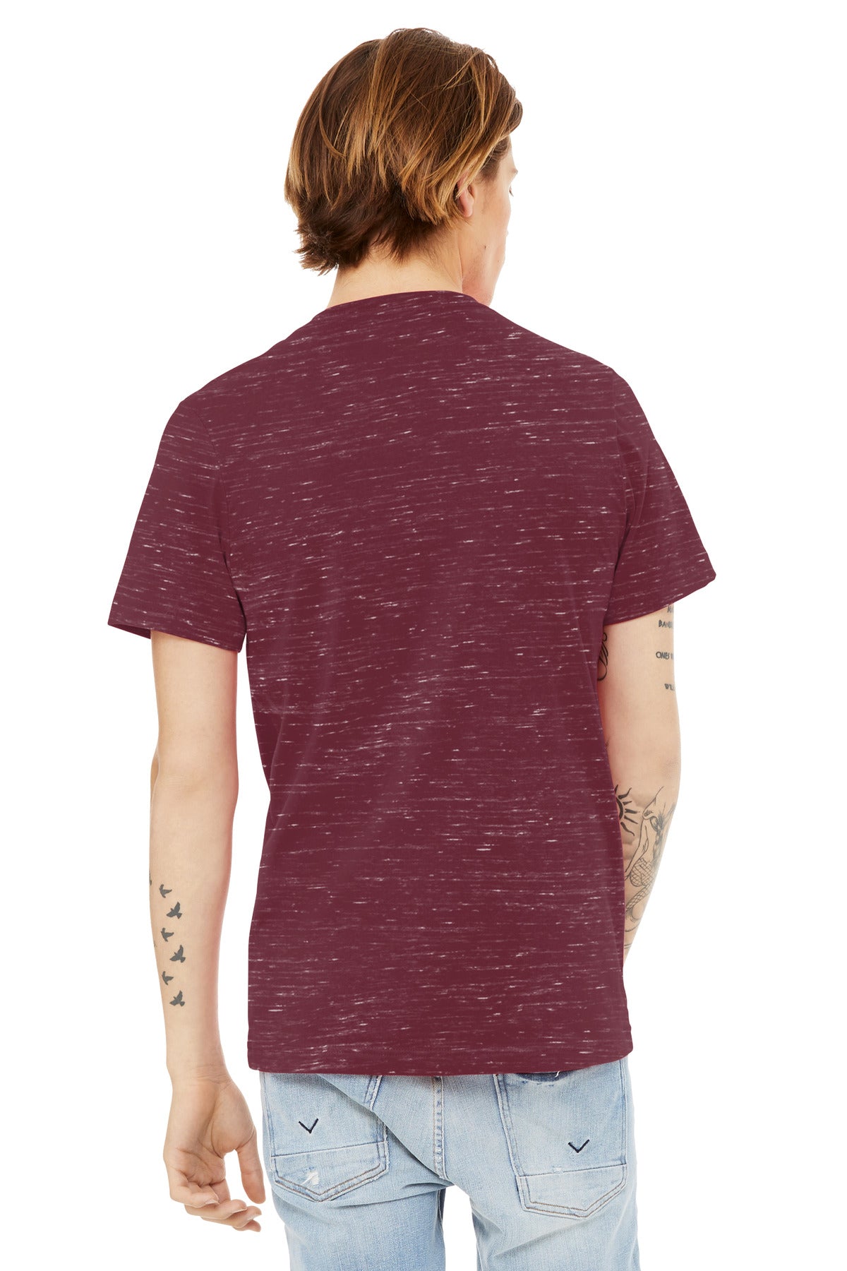 BELLA+CANVAS® Unisex Textured Jersey V-Neck Tee