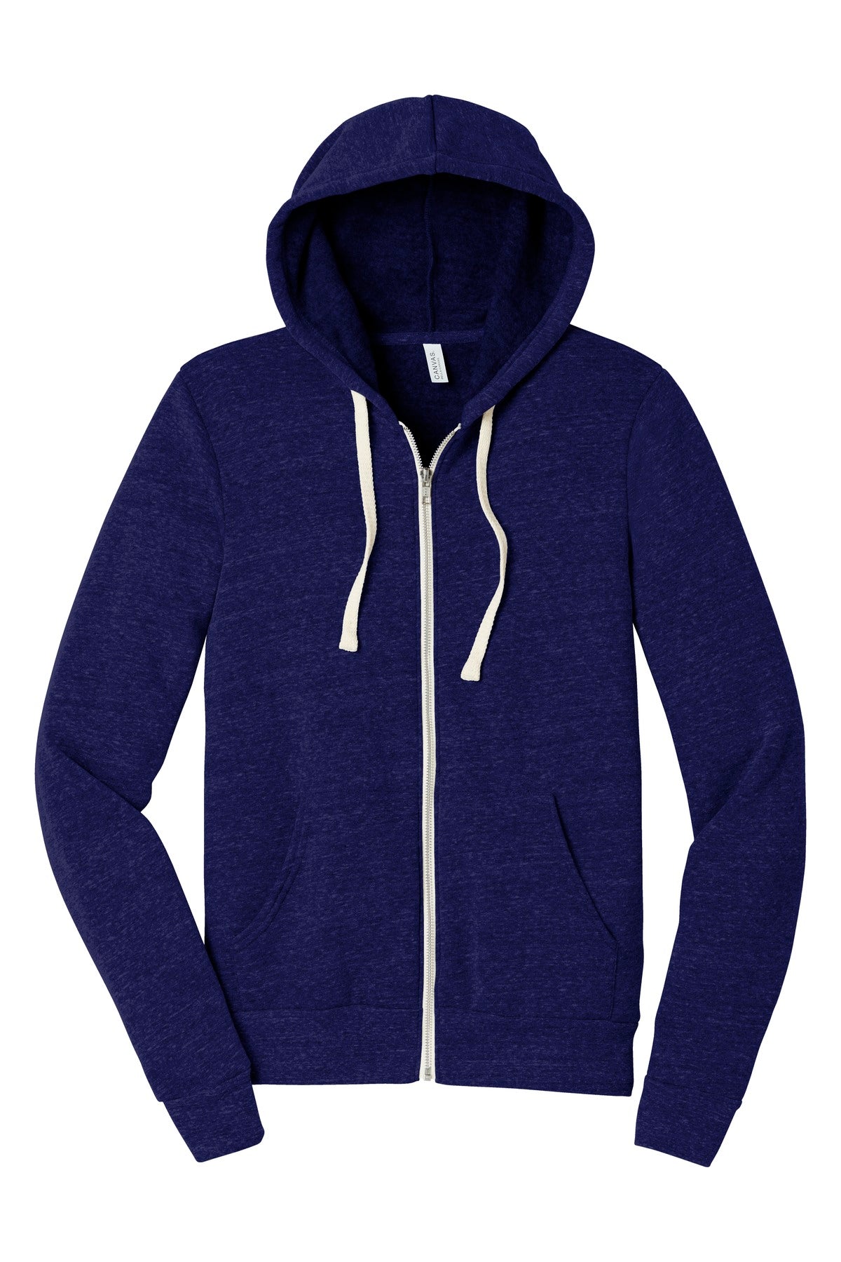 BELLA+CANVAS® Unisex Triblend Sponge Fleece Full-Zip Hoodie