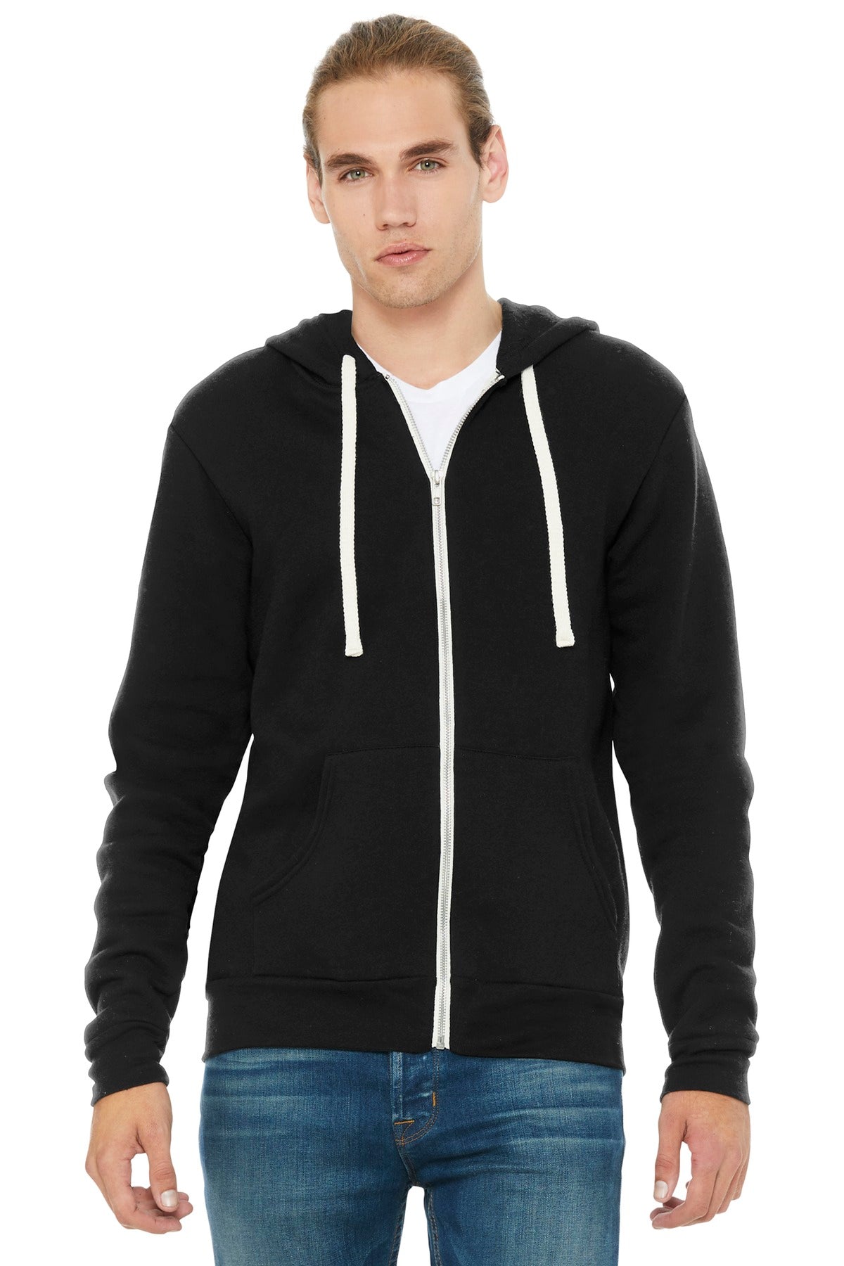 BELLA+CANVAS® Unisex Triblend Sponge Fleece Full-Zip Hoodie