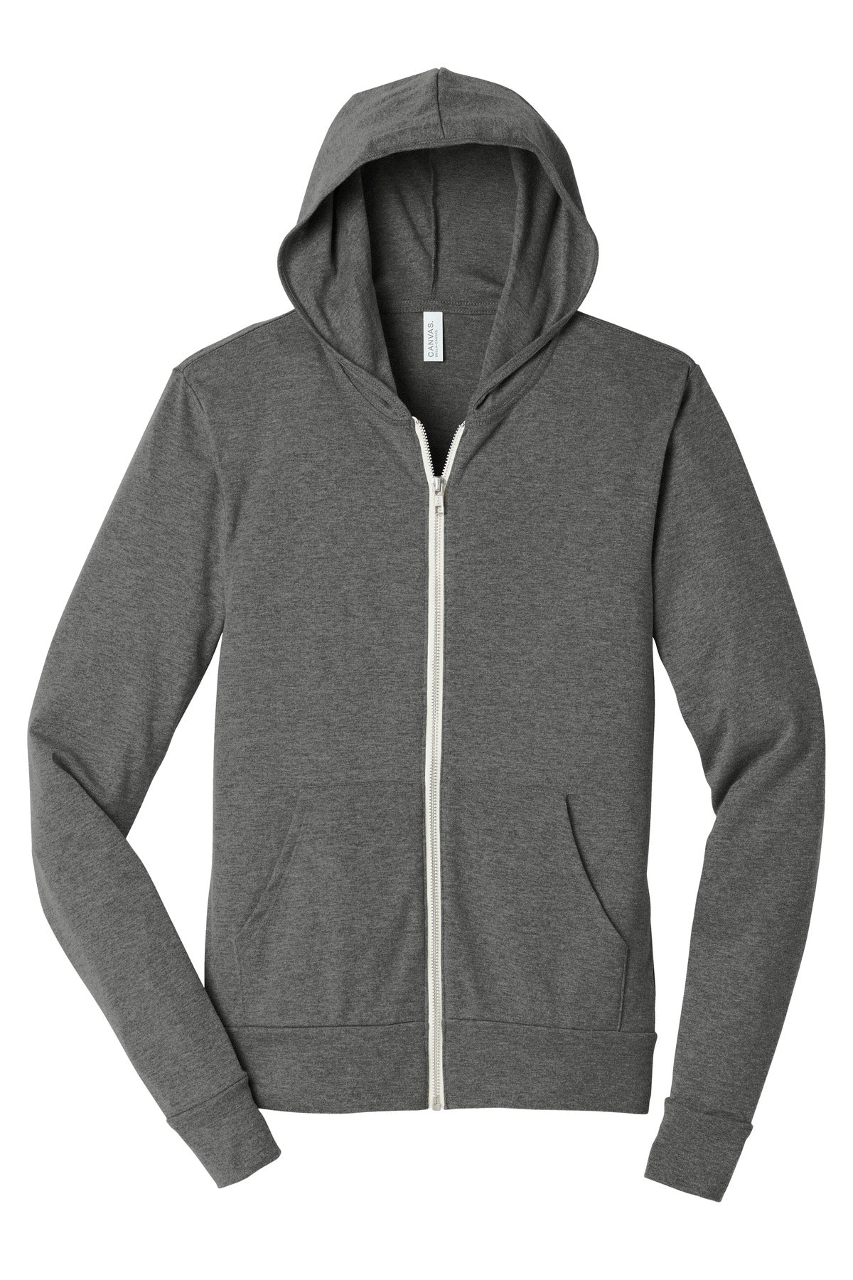 BELLA+CANVAS® Unisex Triblend Full-Zip Lightweight Hoodie