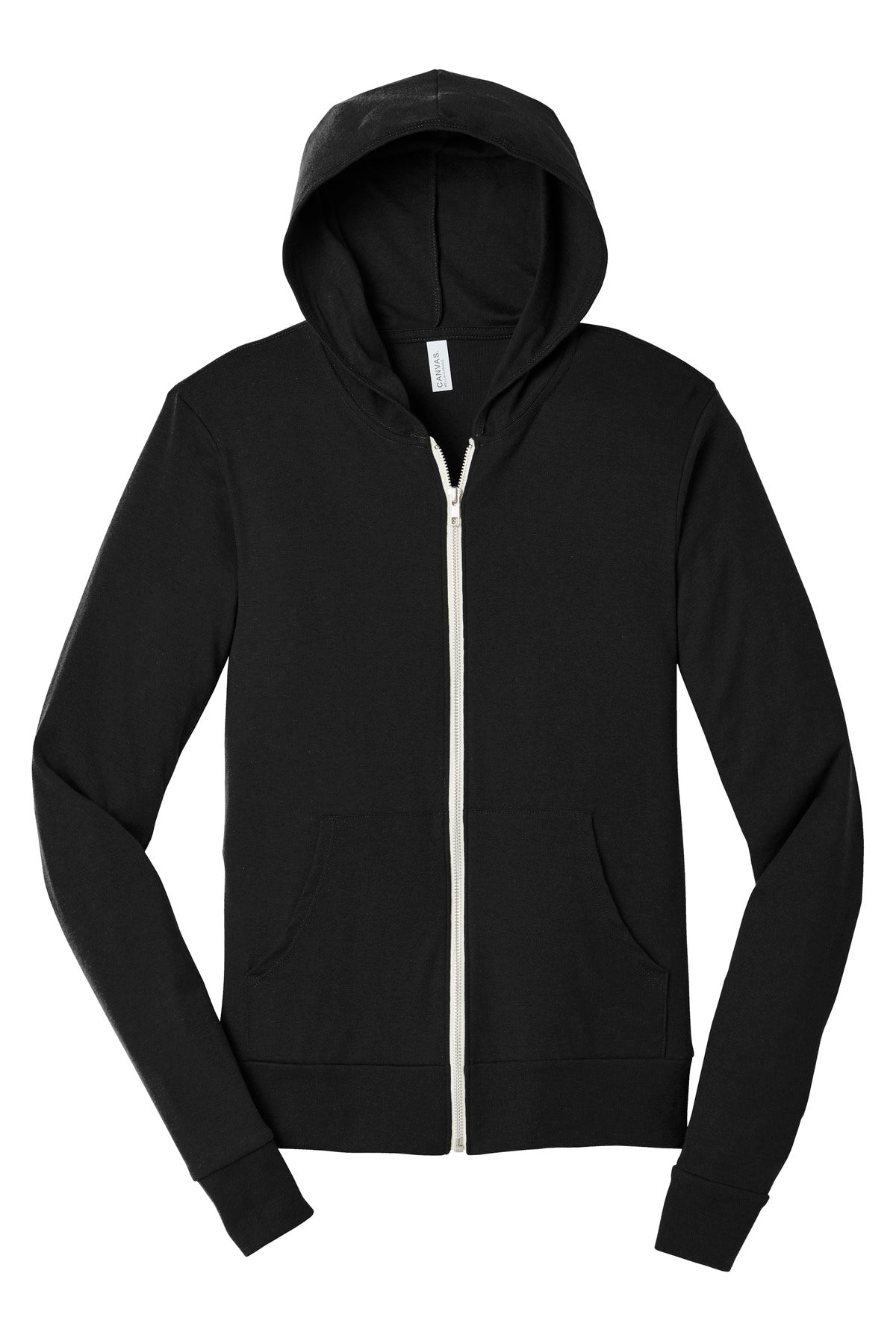 BELLA+CANVAS® Unisex Triblend Full-Zip Lightweight Hoodie