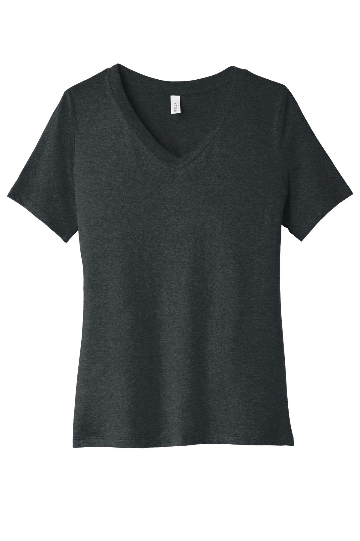 BELLA+CANVAS® Women's Relaxed Heather CVC V-Neck Tee