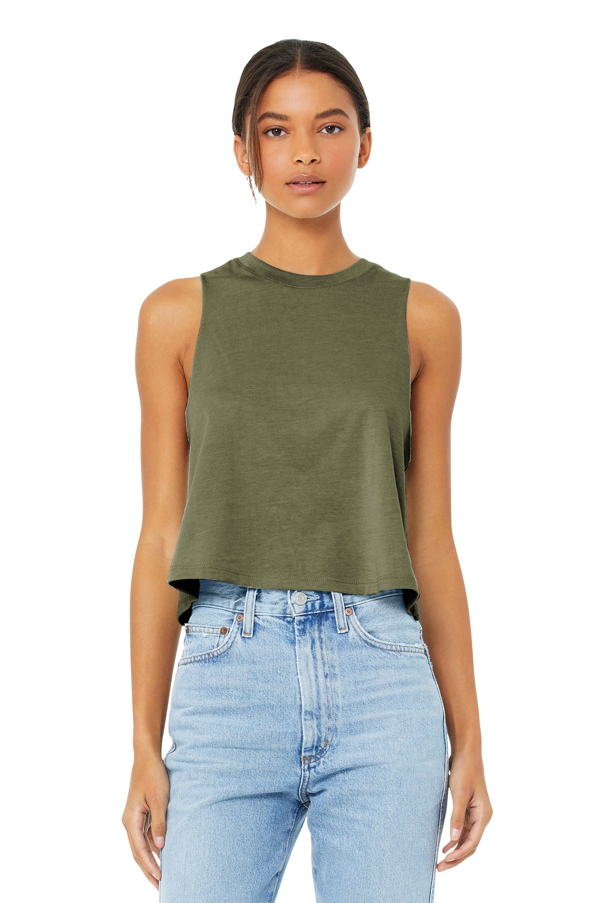 BELLA+CANVAS® Women's Racerback Cropped Tank