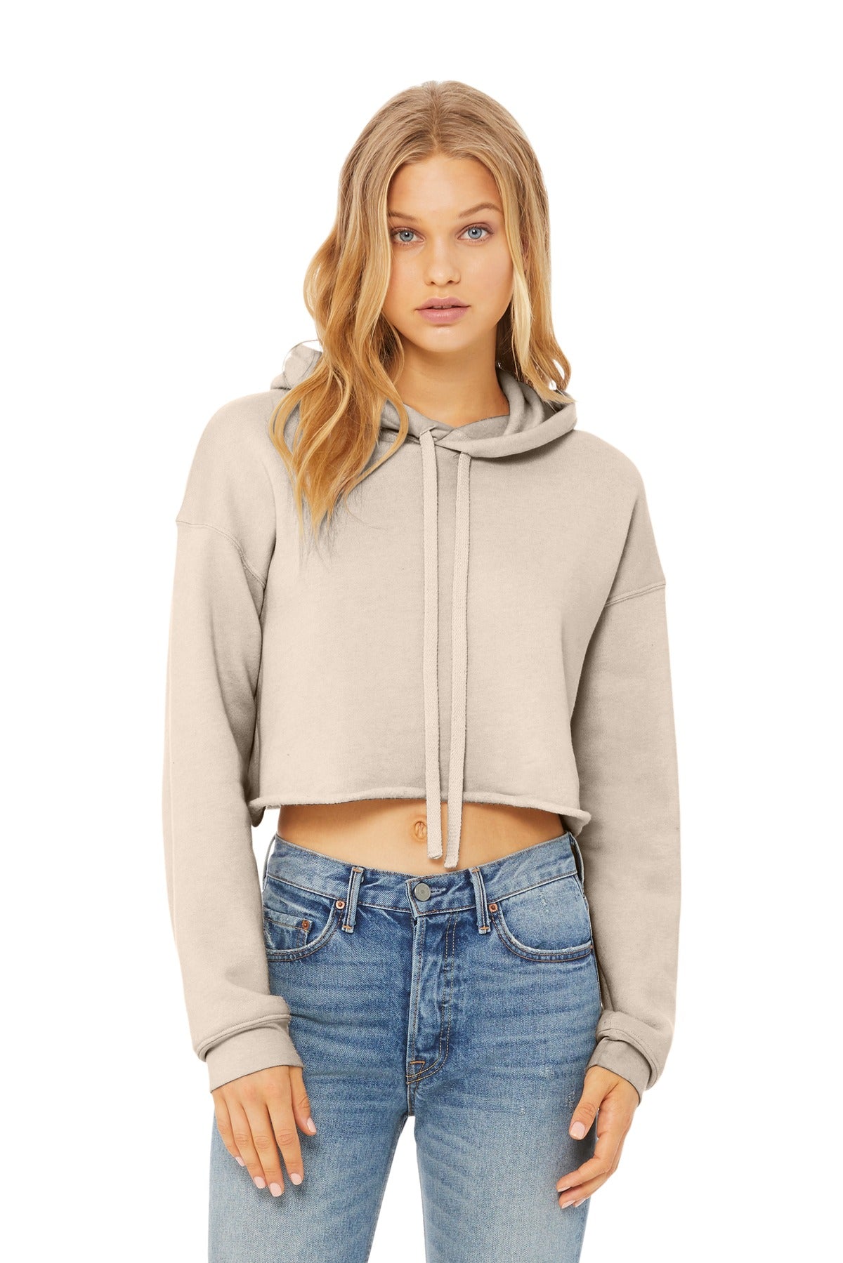 BELLA+CANVAS® Women's Sponge Fleece Cropped Fleece Hoodie