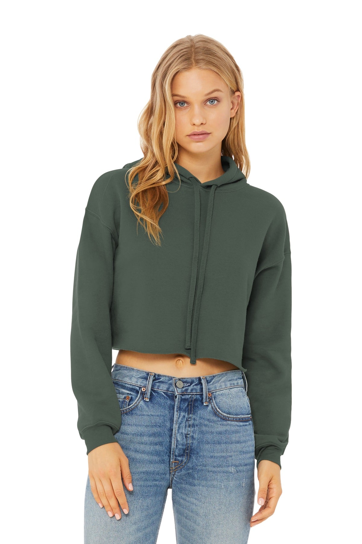 BELLA+CANVAS® Women's Sponge Fleece Cropped Fleece Hoodie