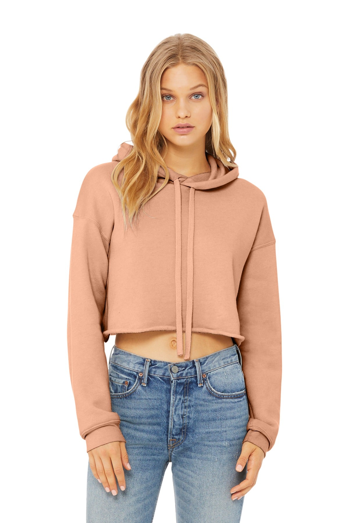 BELLA+CANVAS® Women's Sponge Fleece Cropped Fleece Hoodie