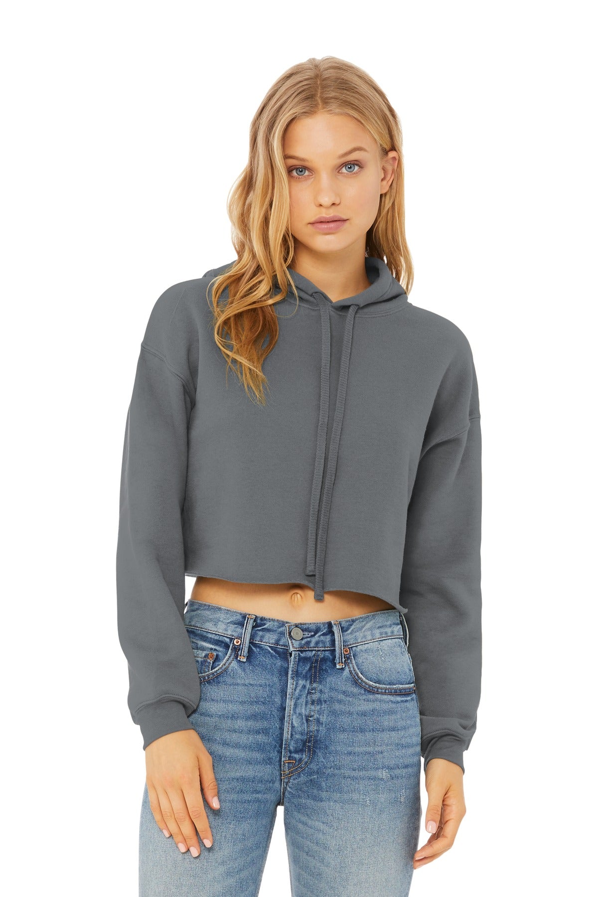 BELLA+CANVAS® Women's Sponge Fleece Cropped Fleece Hoodie