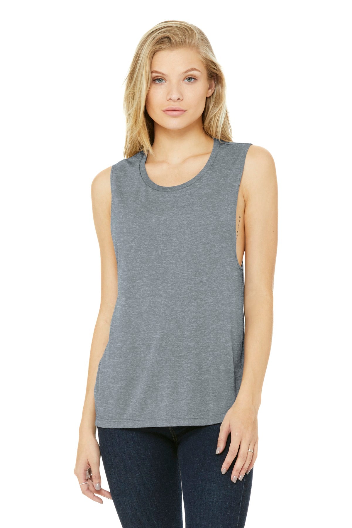 BELLA+CANVAS® Women's Flowy Scoop Muscle Tank (CORE COLORS)