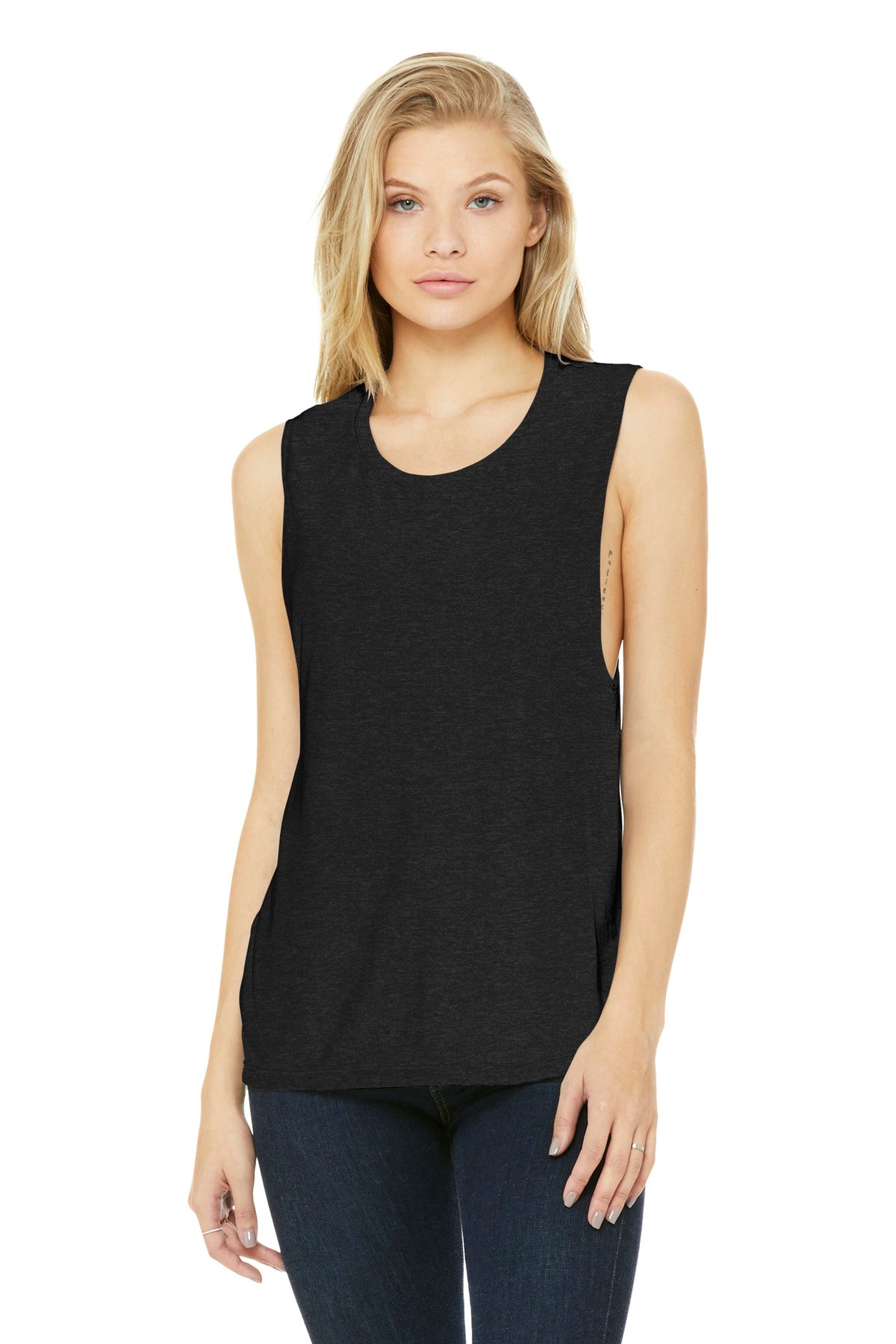 BELLA+CANVAS® Women's Flowy Scoop Muscle Tank (CORE COLORS)