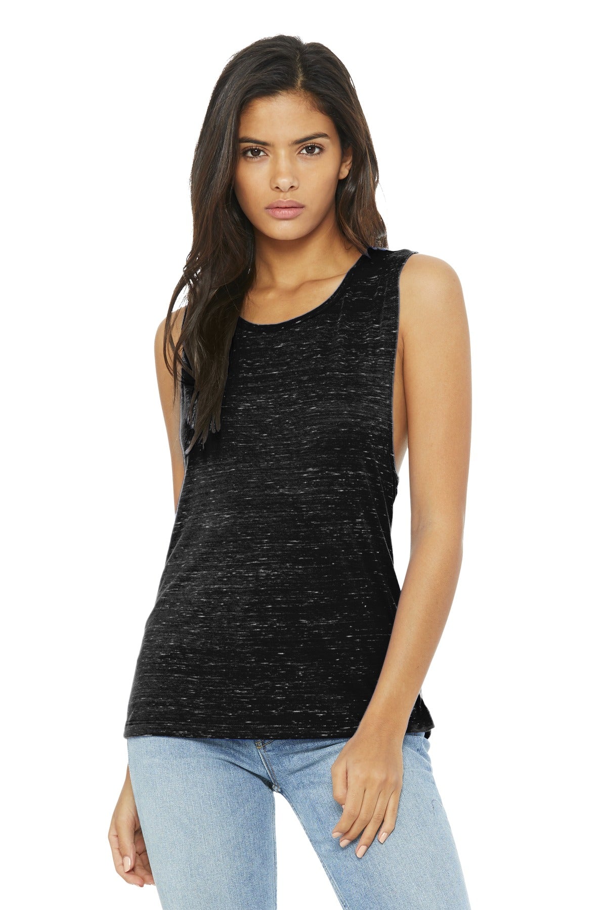 BELLA+CANVAS® Women's Flowy Scoop Muscle Tank (CORE COLORS)