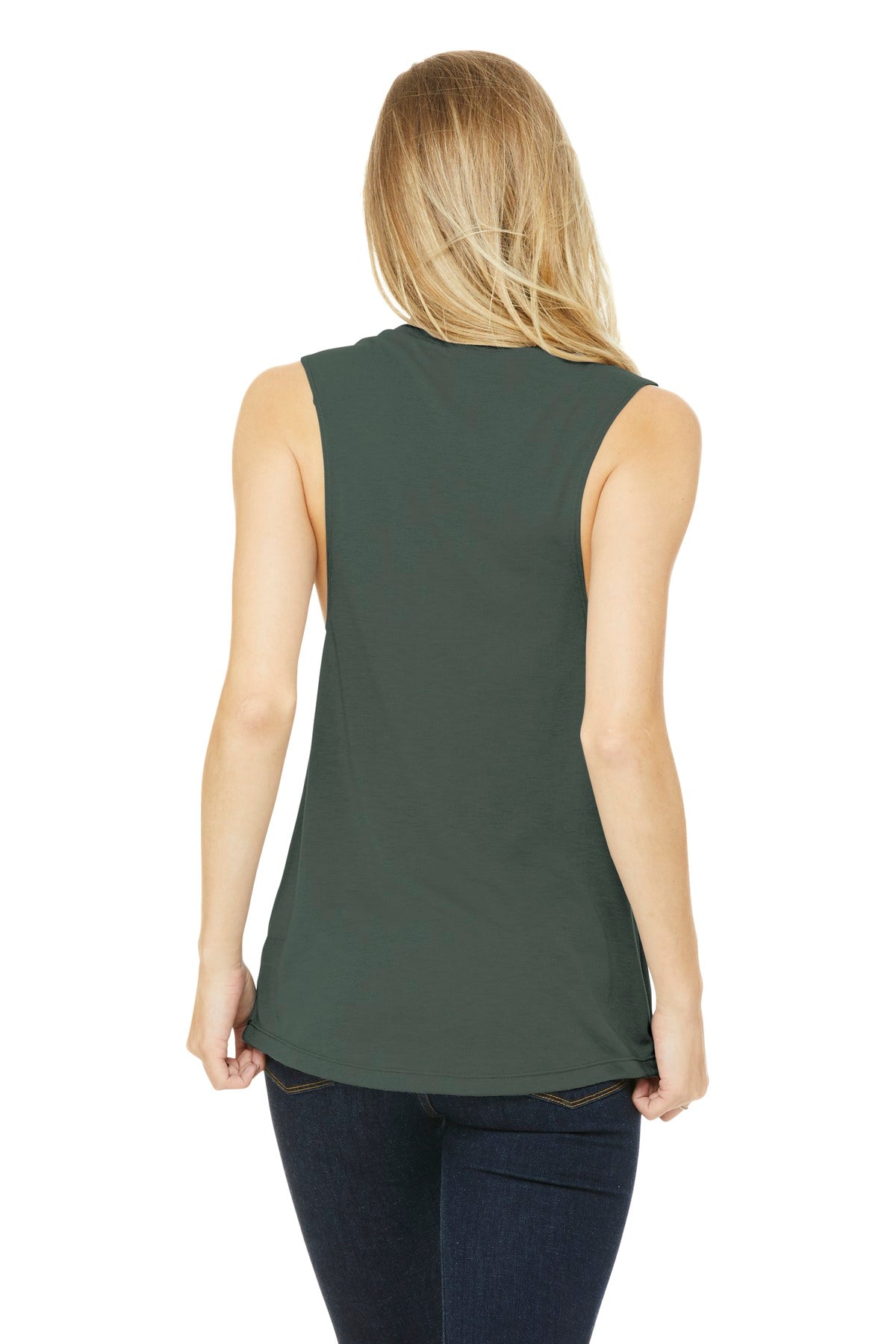 BELLA+CANVAS® Women's Flowy Scoop Muscle Tank (CORE COLORS)