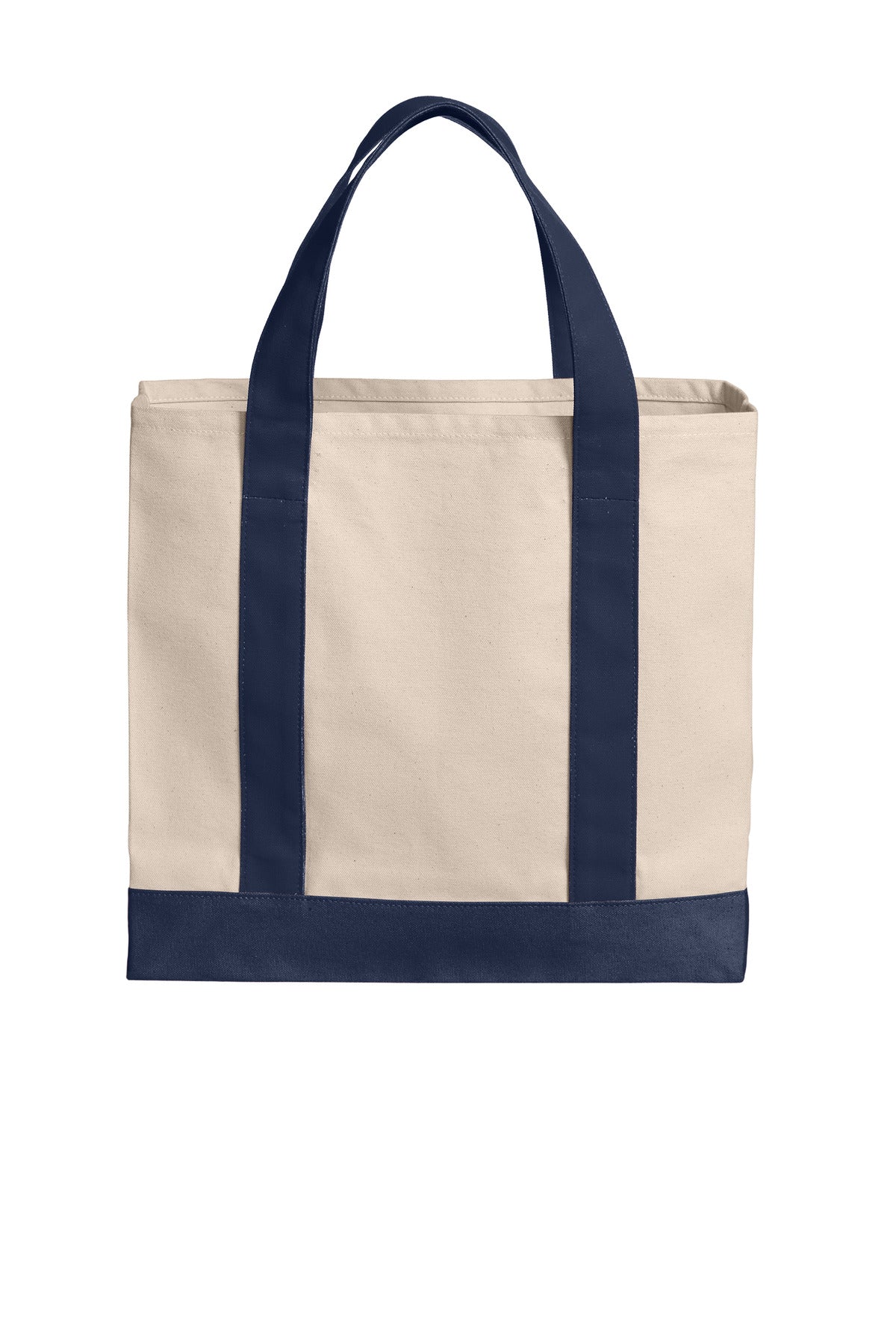 Port Authority® Cotton Canvas Two-Tone Tote