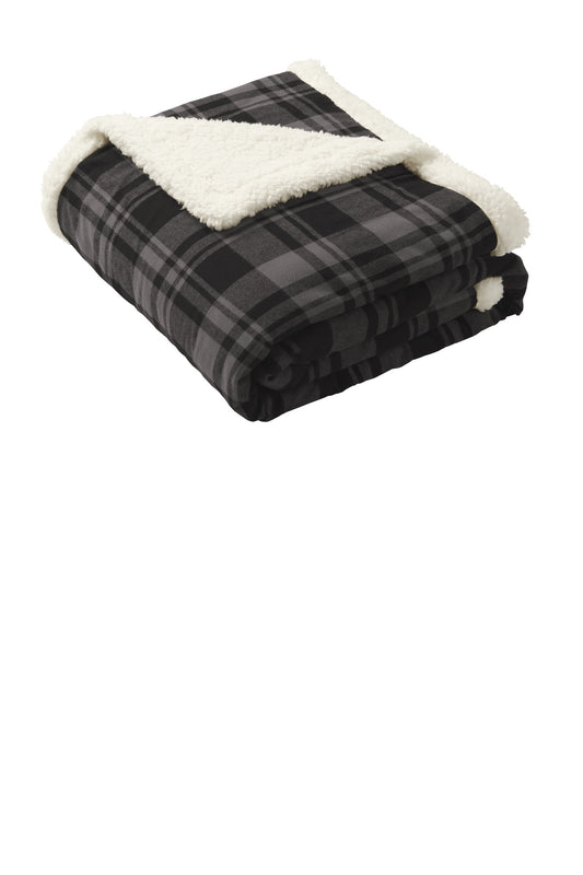 Port Authority® Flannel Sherpa Blanket