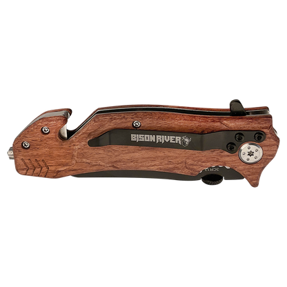 Bison River® 4-1/2" Locking Blade Rescue Knife