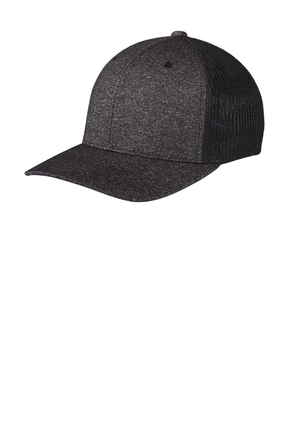 Port Authority® Flexfit® Melange Mesh Back Trucker Cap