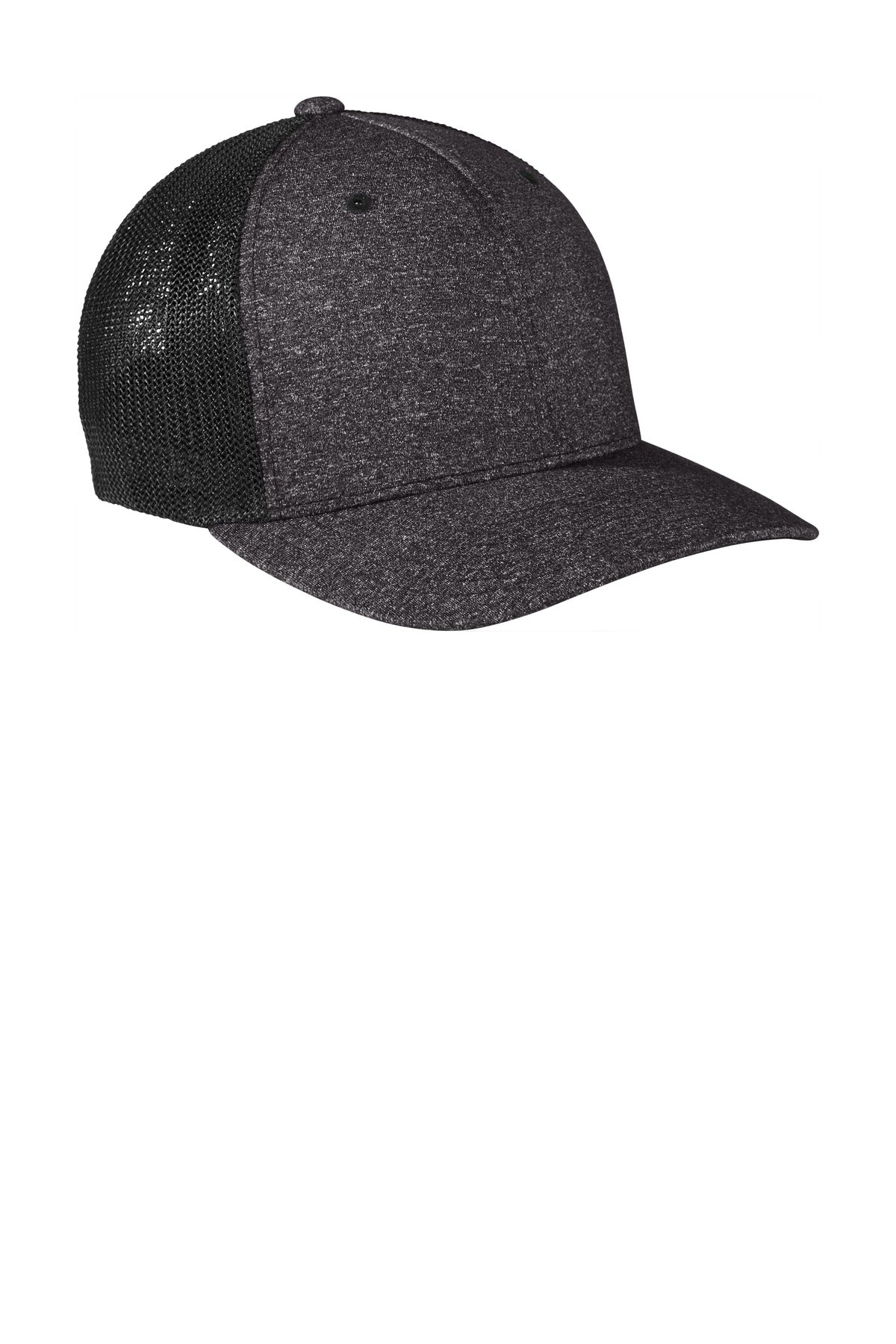 Port Authority® Flexfit® Melange Mesh Back Trucker Cap