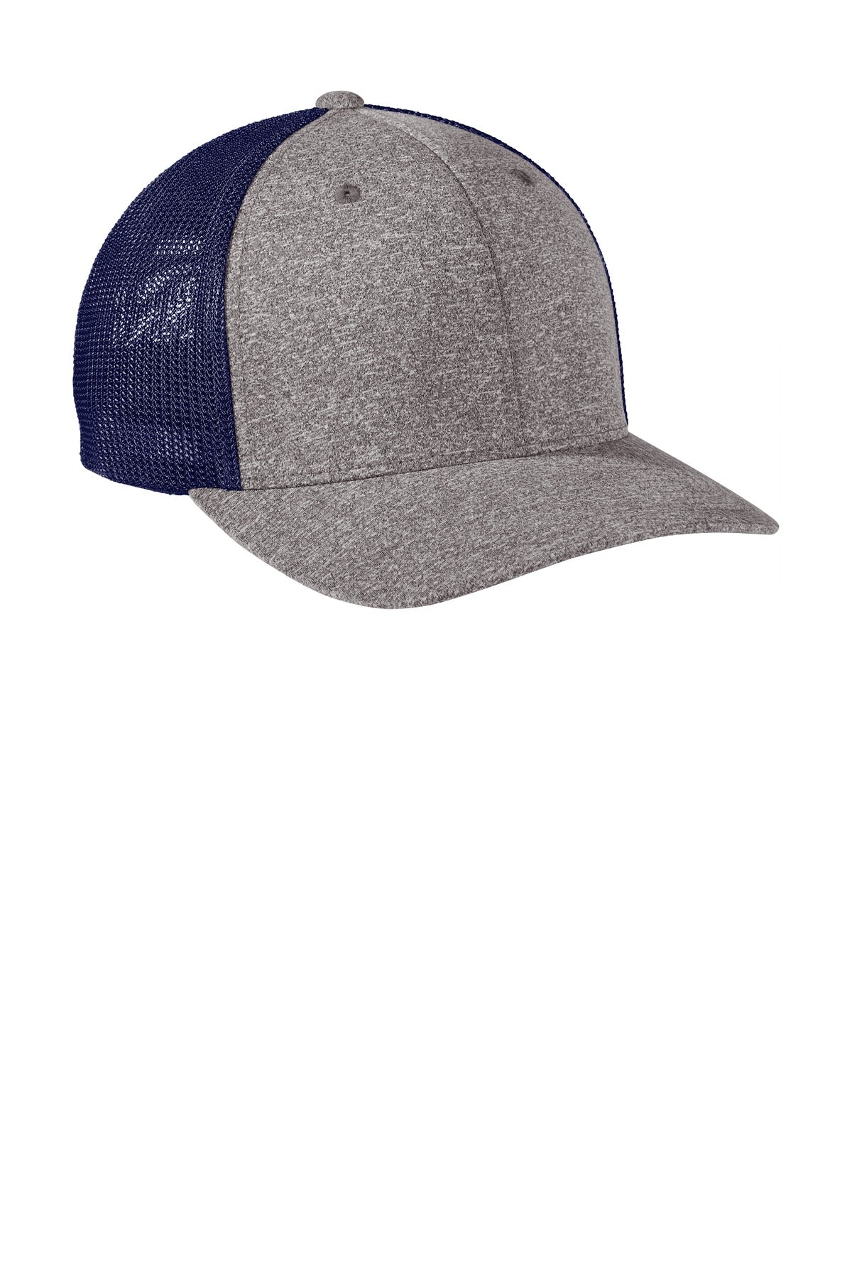 Port Authority® Flexfit® Melange Mesh Back Trucker Cap