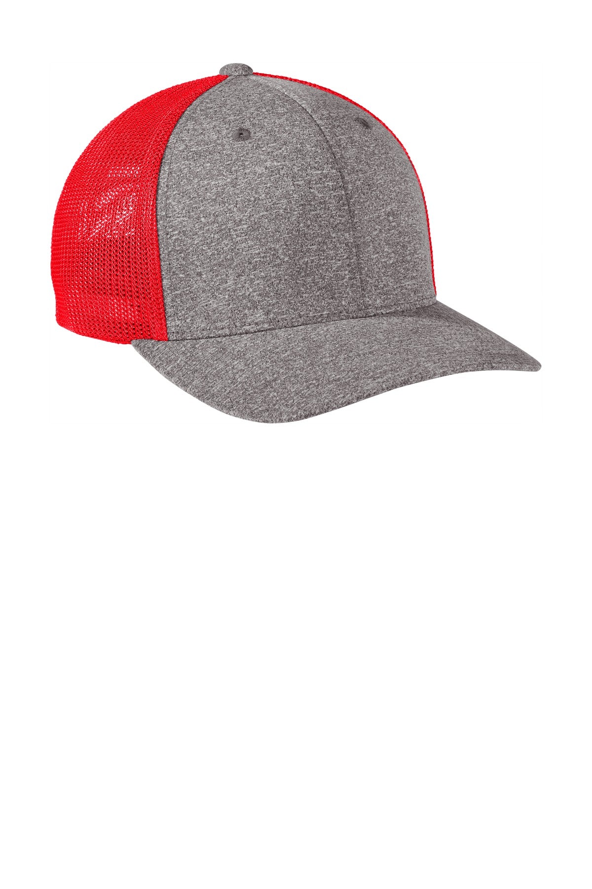 Port Authority® Flexfit® Melange Mesh Back Trucker Cap