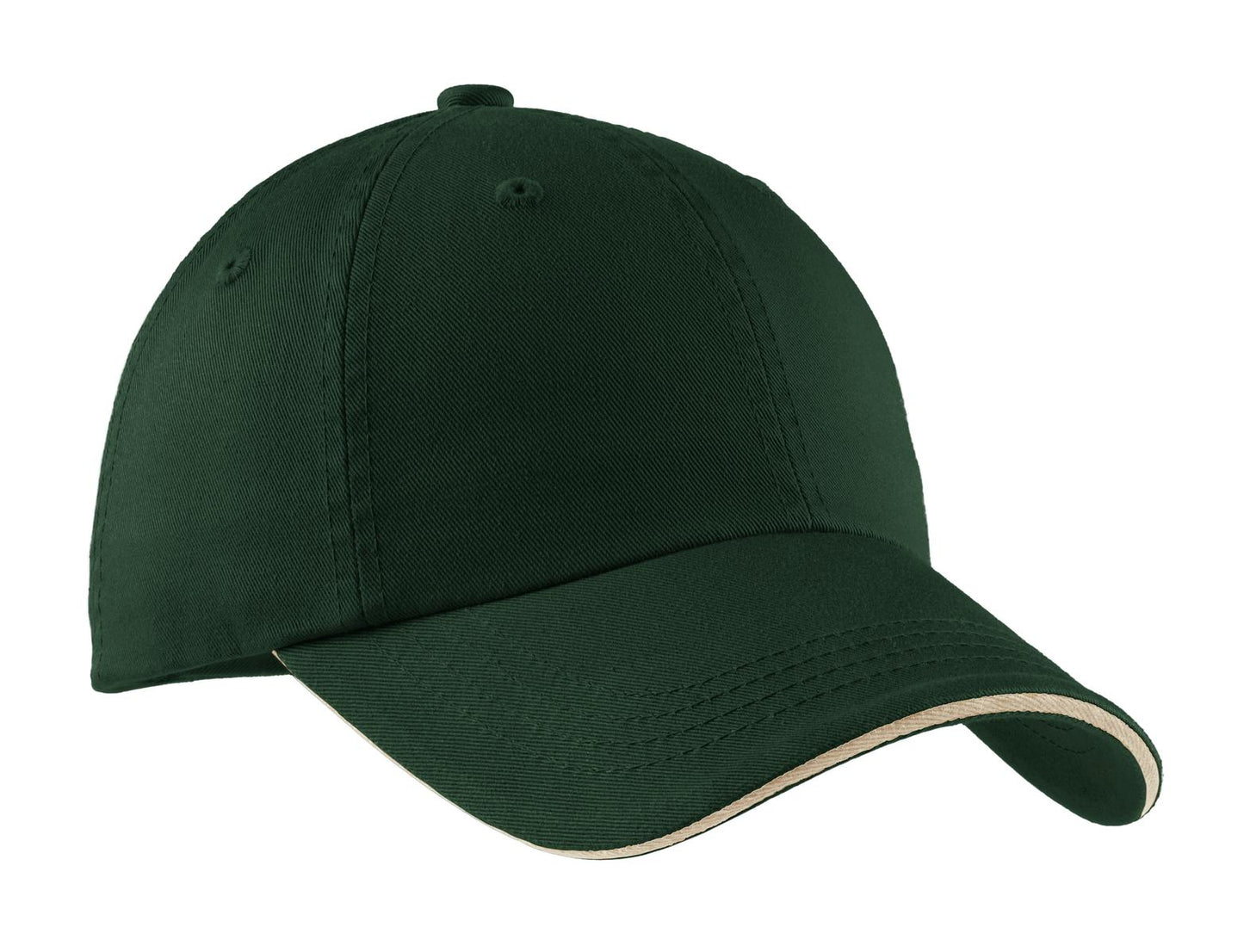 Port Authority® Sandwich Bill Cap with Striped Closure