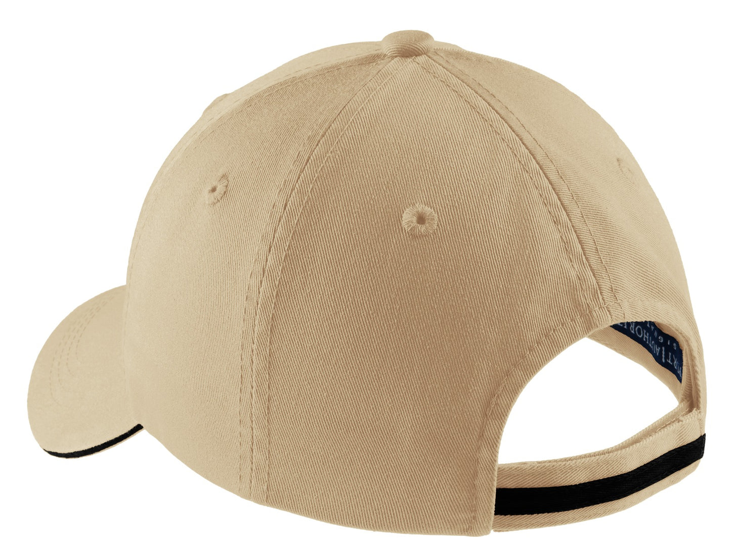 Port Authority® Sandwich Bill Cap with Striped Closure