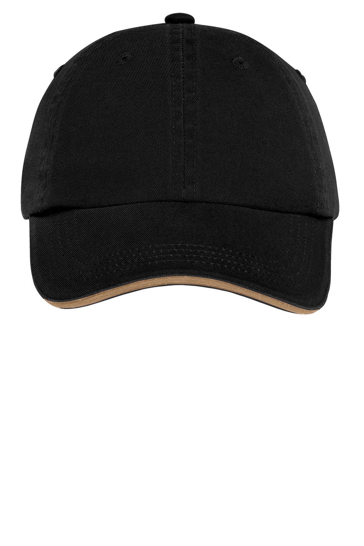 Port Authority® Sandwich Bill Cap with Striped Closure