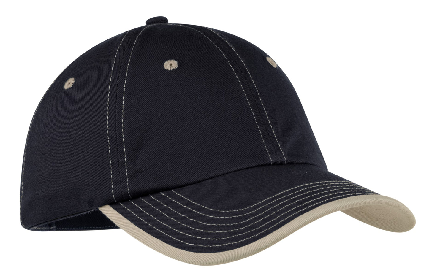 Port Authority® Vintage Washed Contrast Stitch Cap