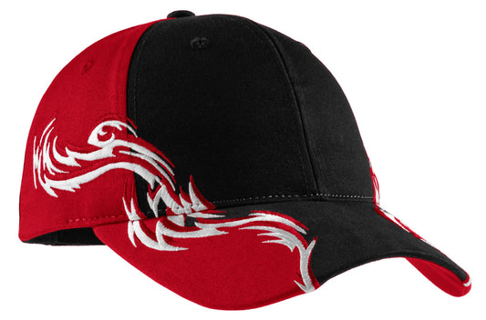 Port Authority® Colorblock Racing Cap with Flames