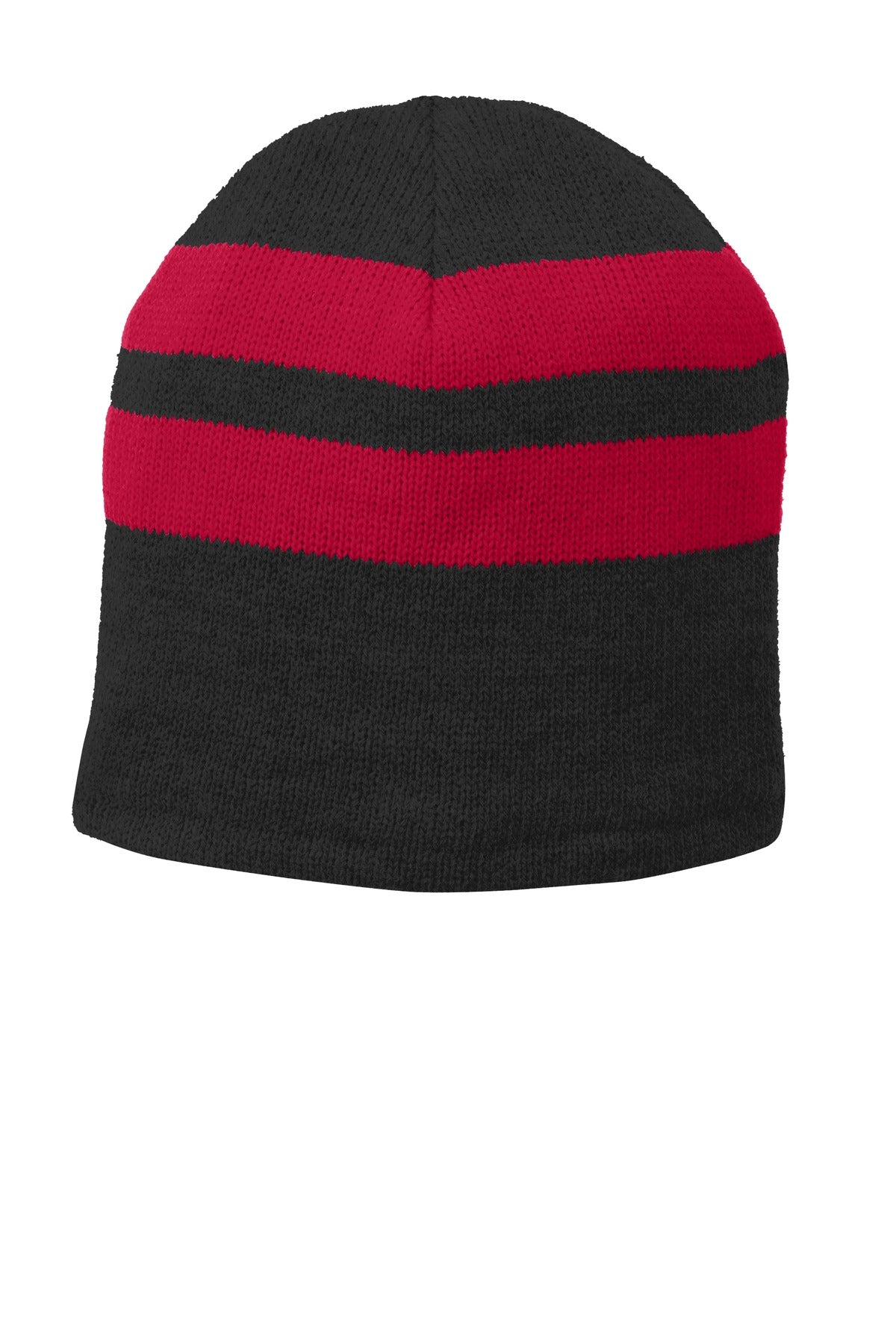 Port & Company® Fleece-Lined Striped Beanie Cap