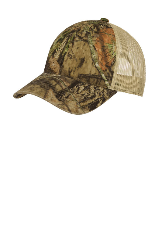 Port Authority® Unstructured Camouflage Mesh Back Cap