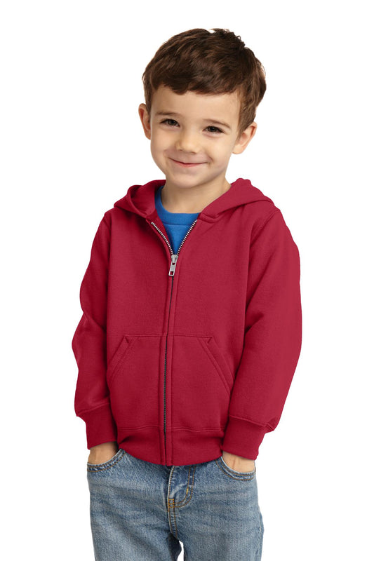 Port & Company® Toddler Core Fleece Full-Zip Hooded Sweatshirt