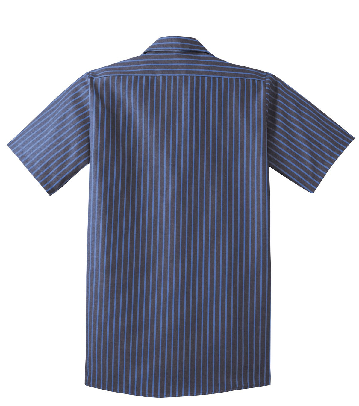 Red Kap® Long Size Short Sleeve Striped Industrial Work Shirt