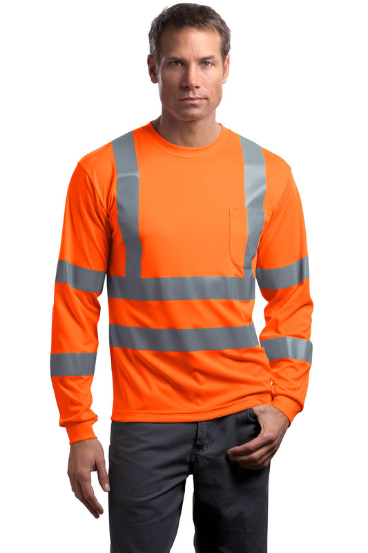 CornerStone® - ANSI 107 Class 3 Long Sleeve Snag-Resistant Reflective T-Shirt