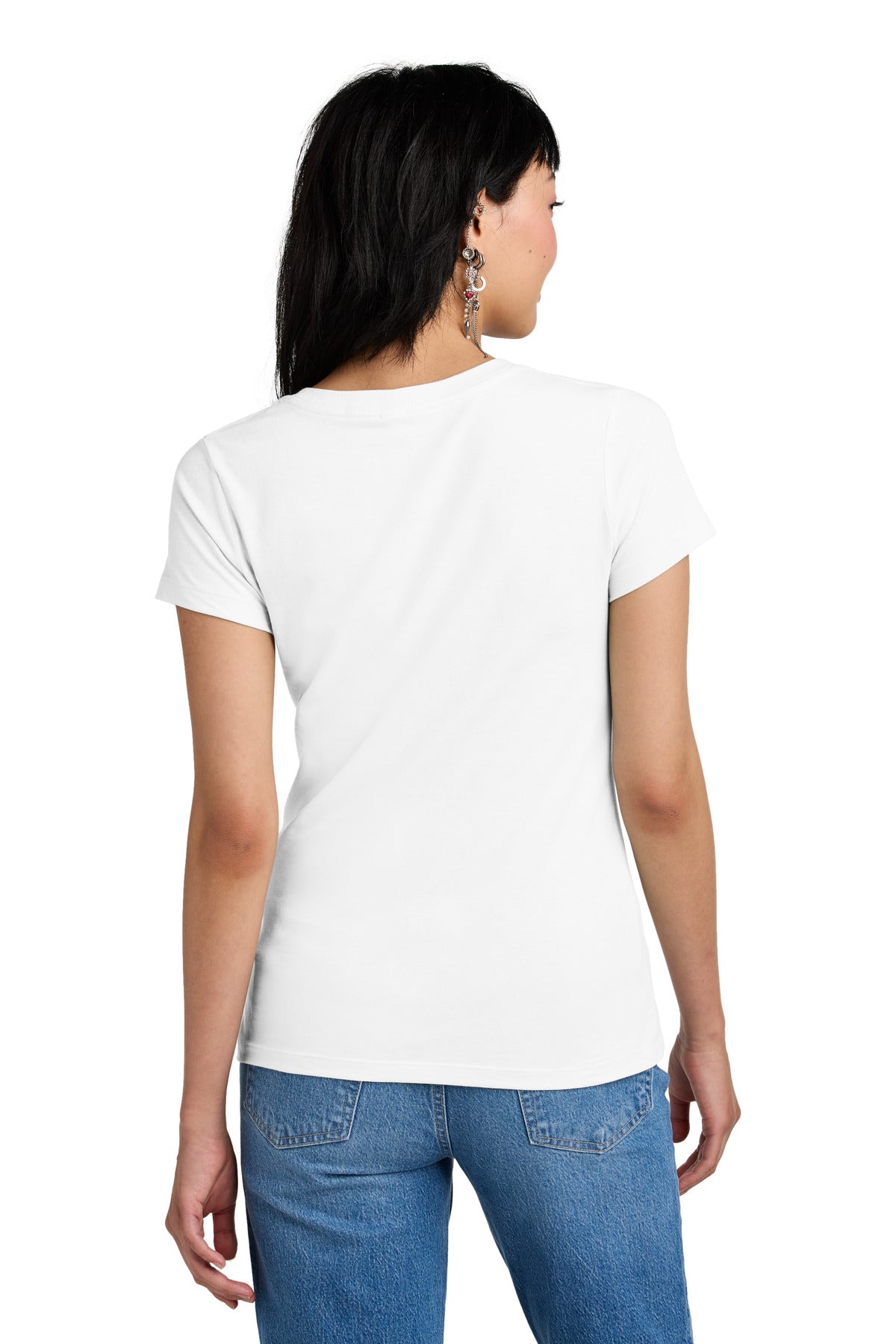 District® - Women's Perfect Weight® V-Neck Tee (CORE COLORS)