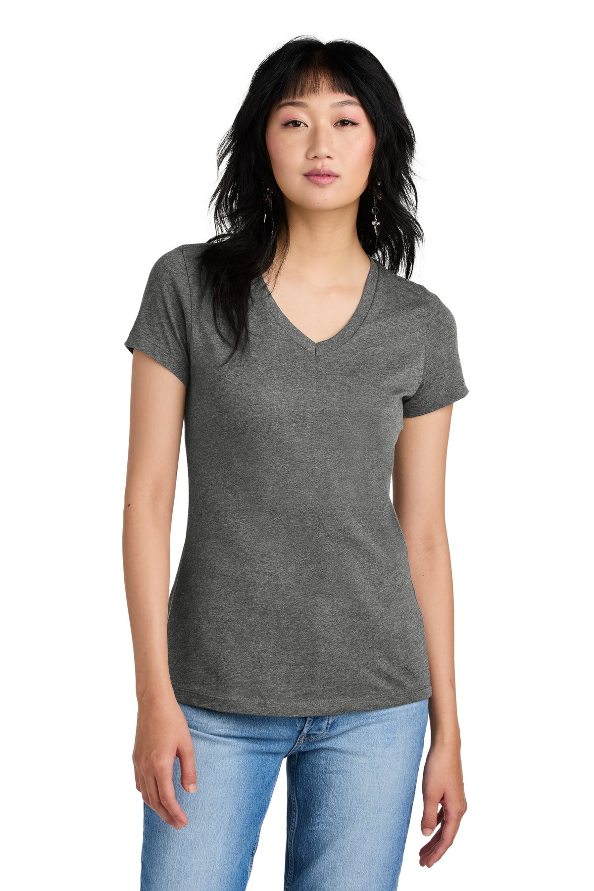 District® - Women's Perfect Weight® V-Neck Tee (CORE COLORS)