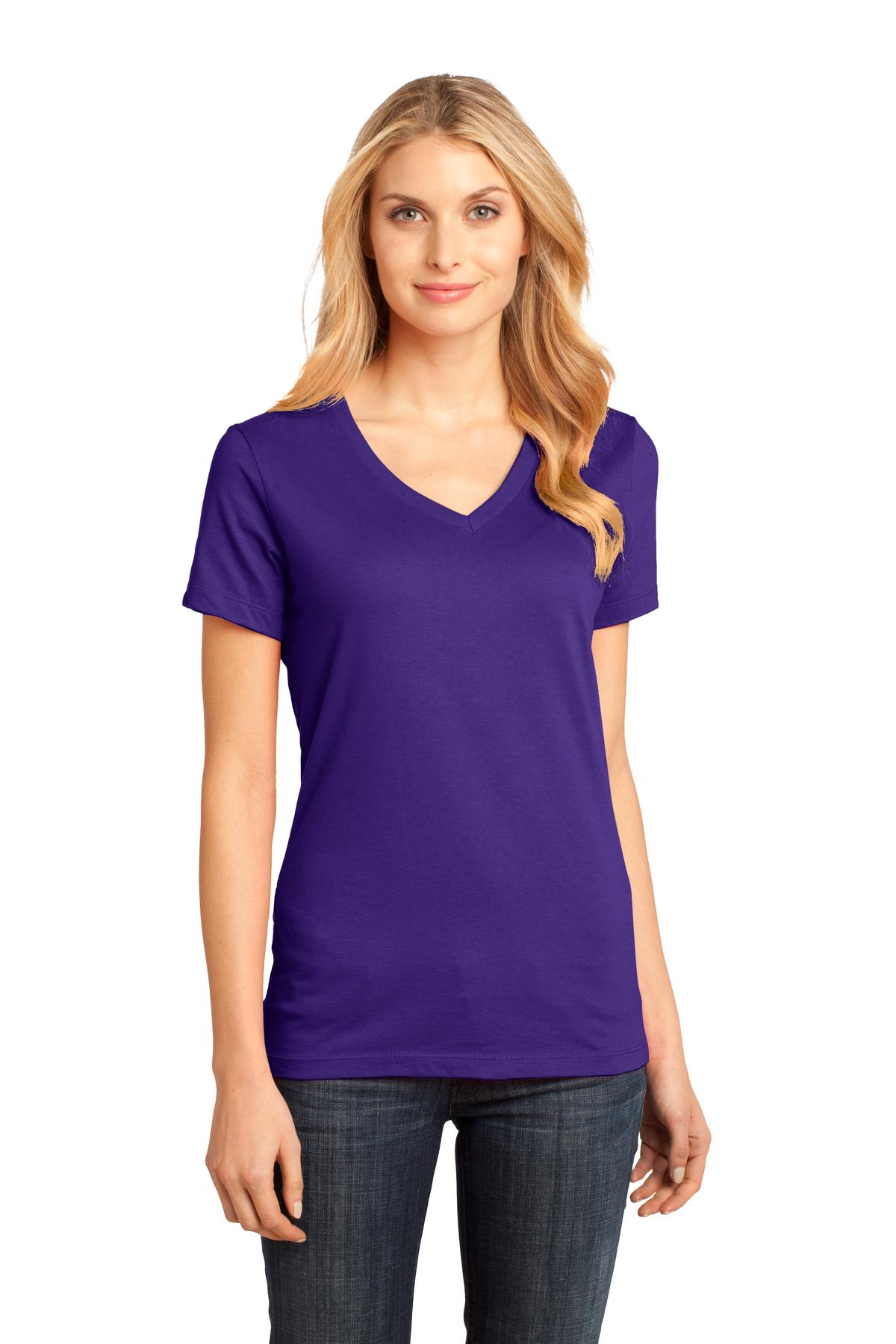 District® - Women's Perfect Weight® V-Neck Tee (CORE COLORS)